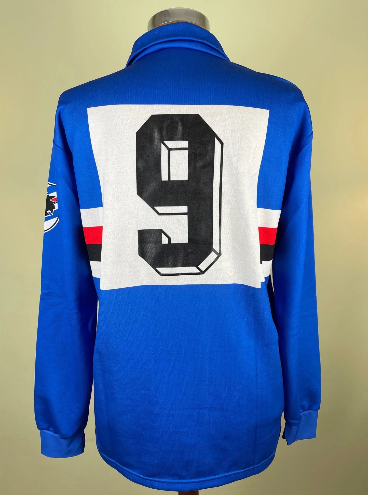 Match Shirt • Club • Sampdoria • 1988 • Kappa • Home • #9 • Gianluca Vialli • Match Worn