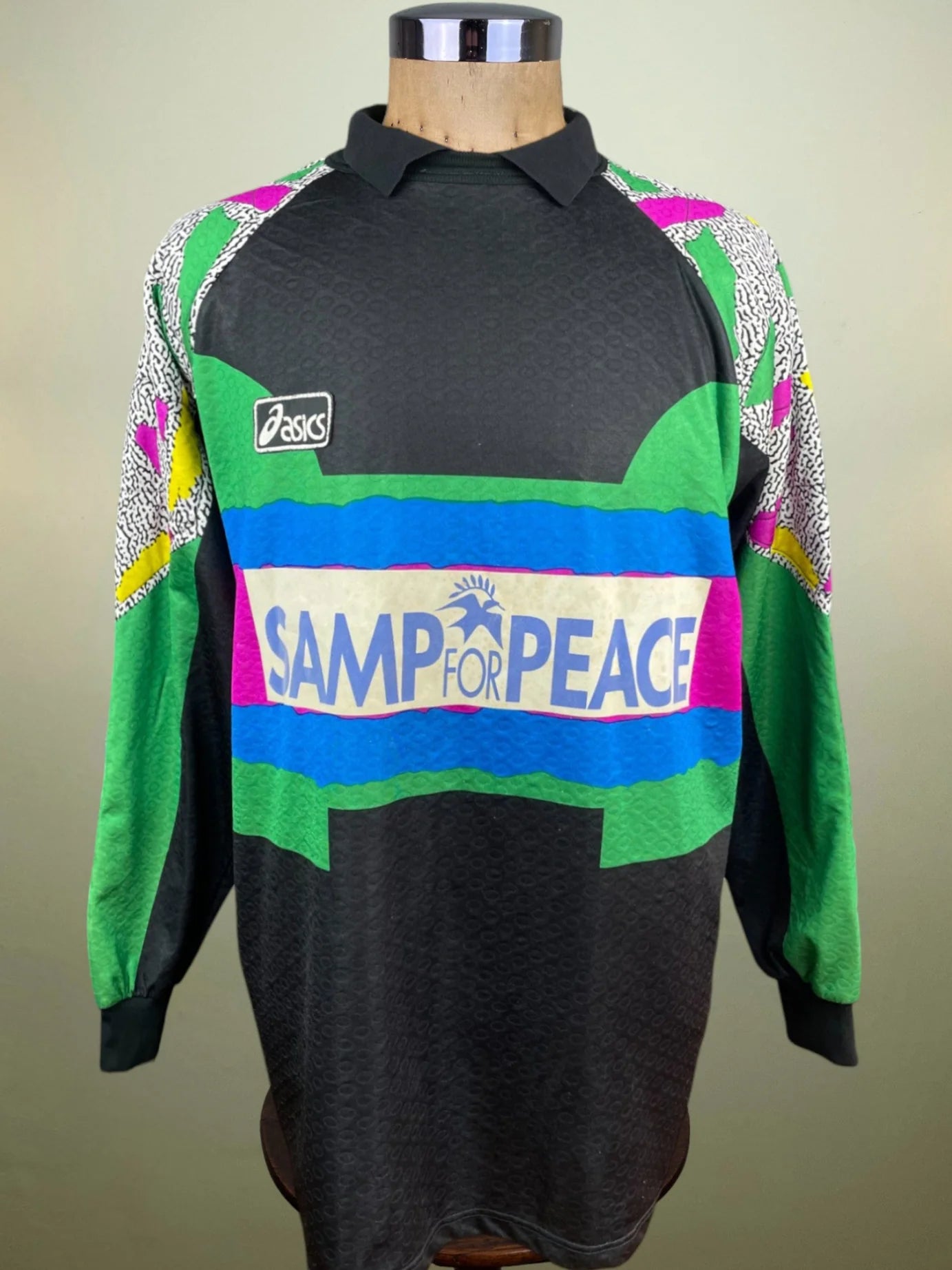 Match Shirt • Club • Sampdoria • 1995 • Asics • Keeper • #1 • Walter Zenga • Match Worn