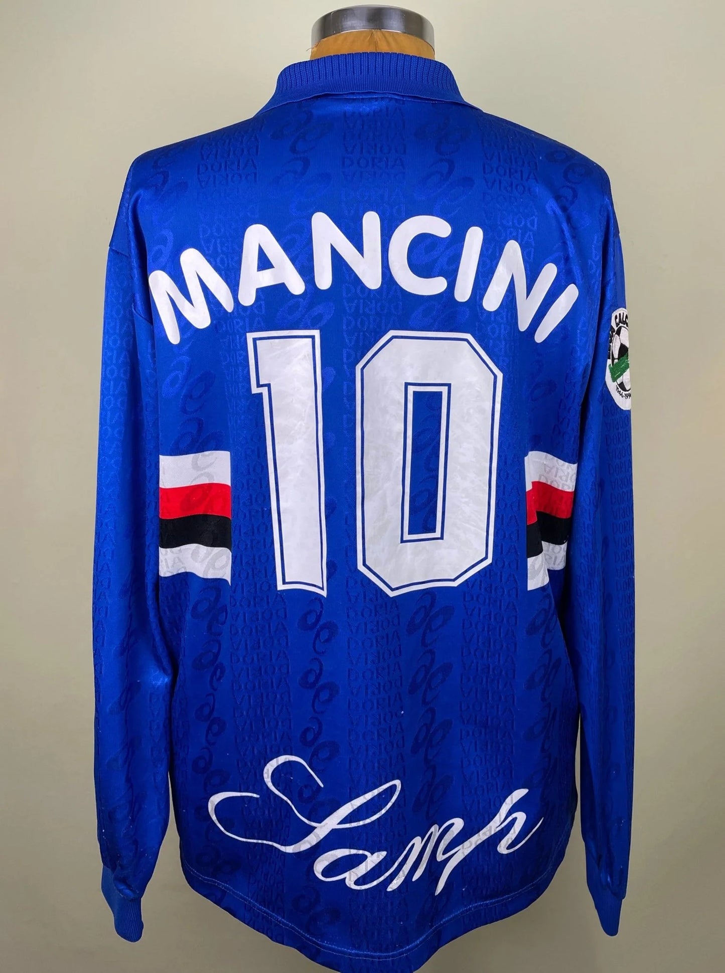 Match Shirt • Club • Sampdoria • 1996 • Asics • Home • #10 • Roberto Mancini • Match Worn