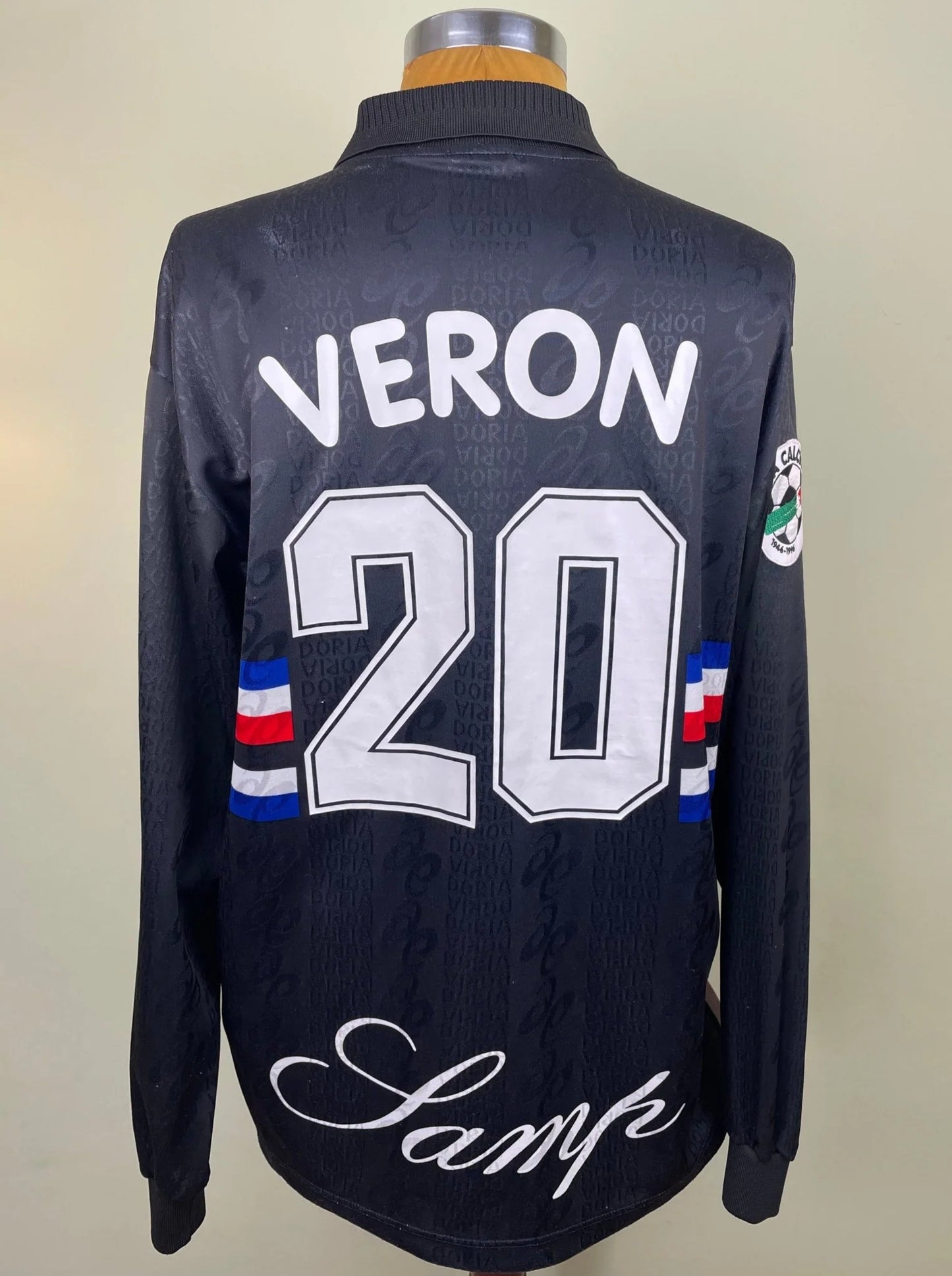 Match Shirt • Club • Sampdoria • 1996 • Asics • Third • #20 • Juan Sebastian Veron • Match Worn