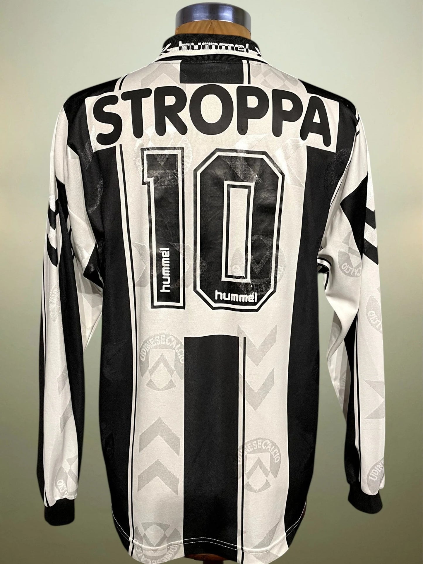 Match Shirt • Club • Udinese • 1995 • Hummel • Home • #10 • Giovanni Stroppa • Match Worn