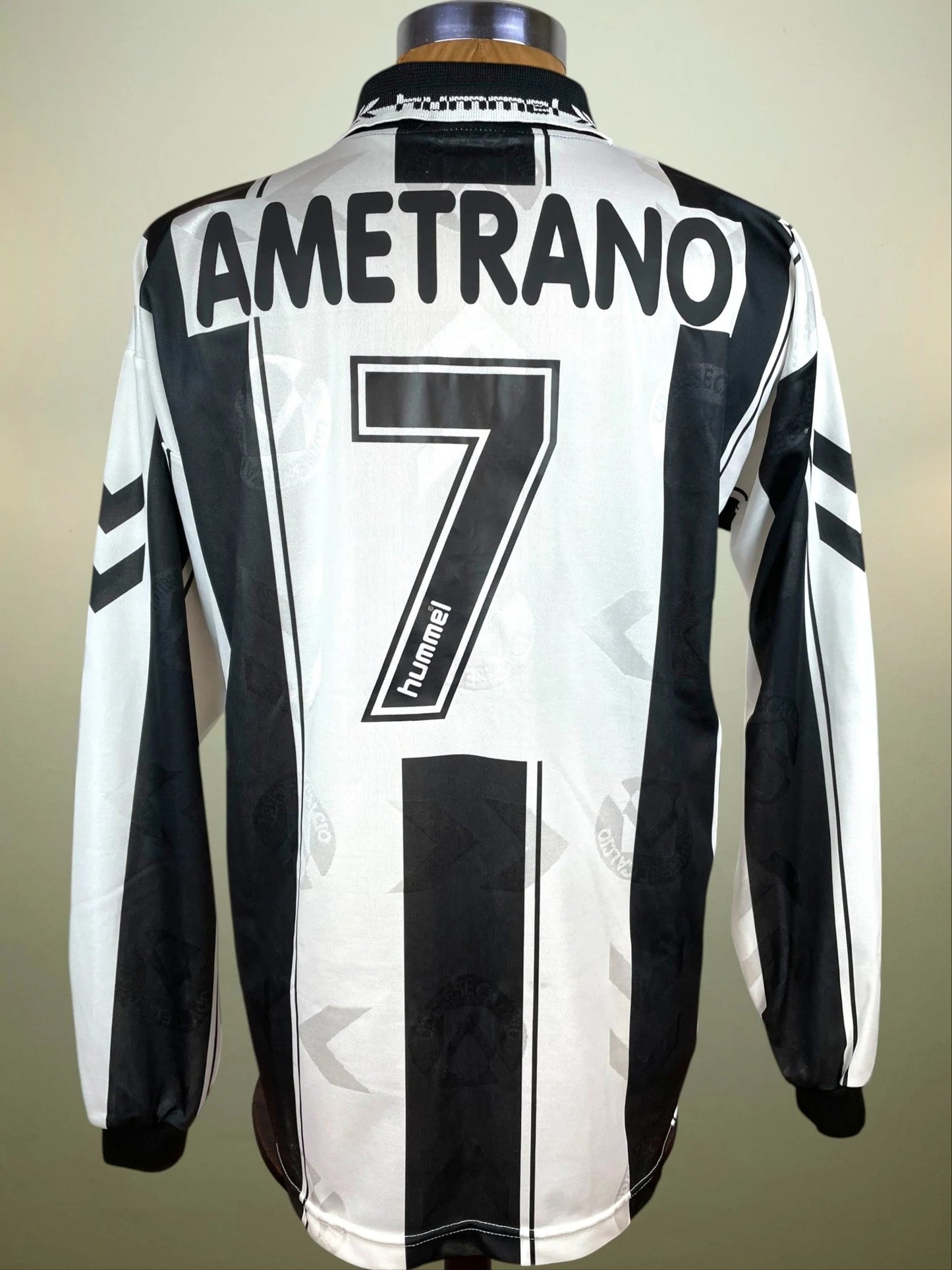 Match Shirt • Club • Udinese • 1995 • Hummel • Home • #7 • Raffaele Ametrano • Match Worn