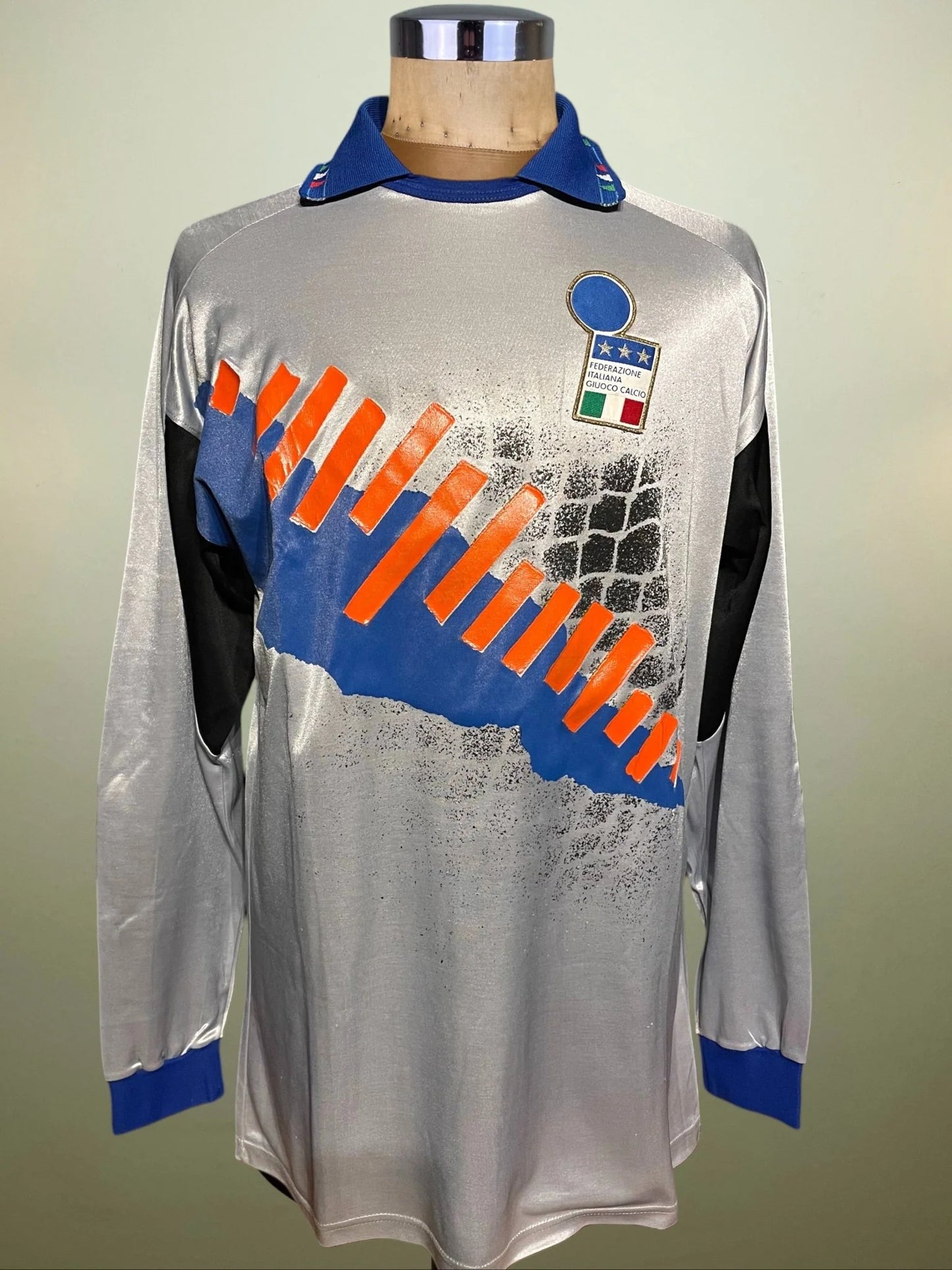 Match Shirt • National • Italia • 1992 • Diadora • Keeper • #1 • Gianluca Pagliuca • WC 94 Qualifiers