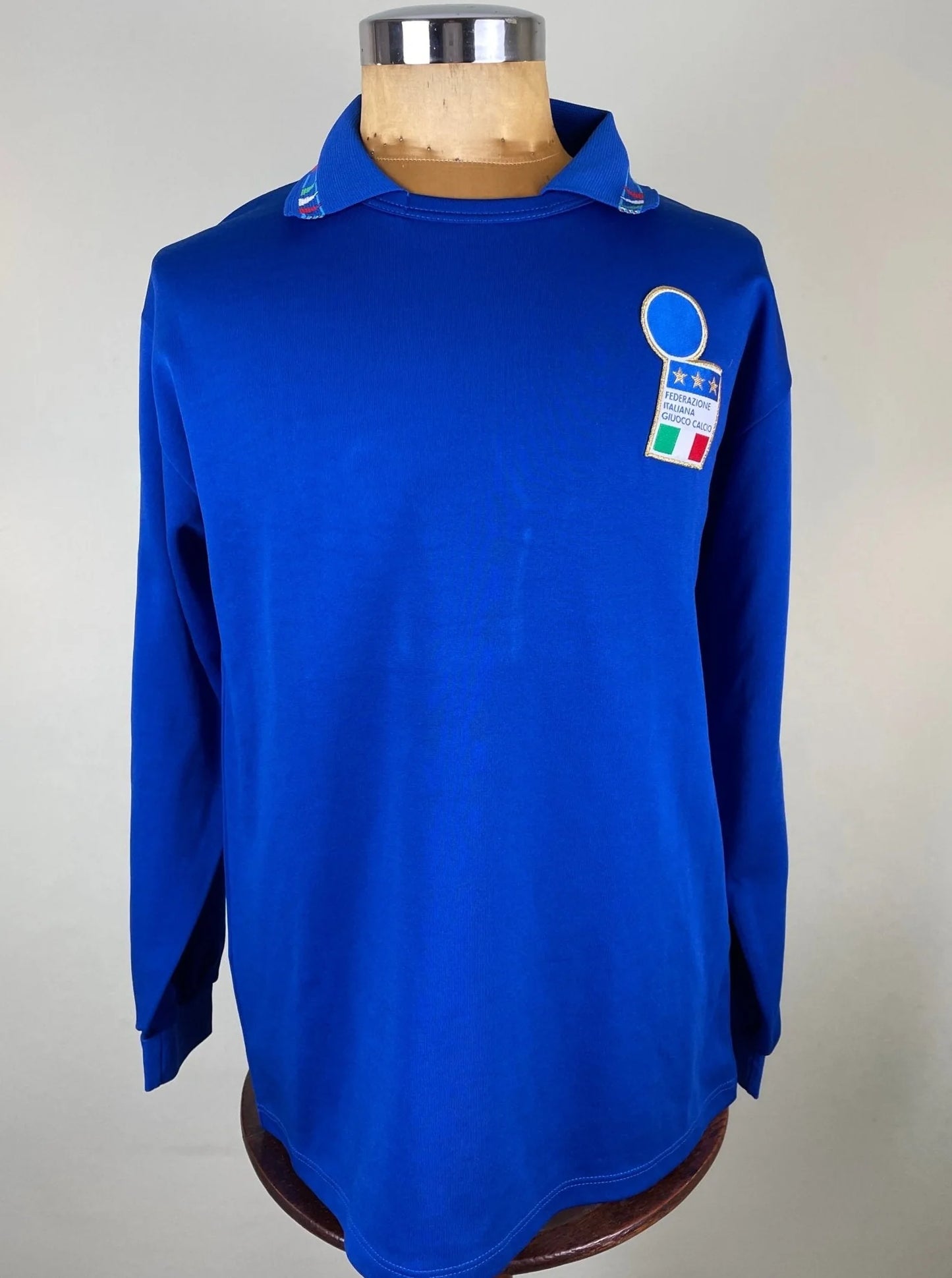 Match Shirt • National • Italia • 1993 • Diadora • Home • #5 • Alessandro Costacurta • vs Malta • WC 94 Qualifiers • Signed by Baresi & Rivera