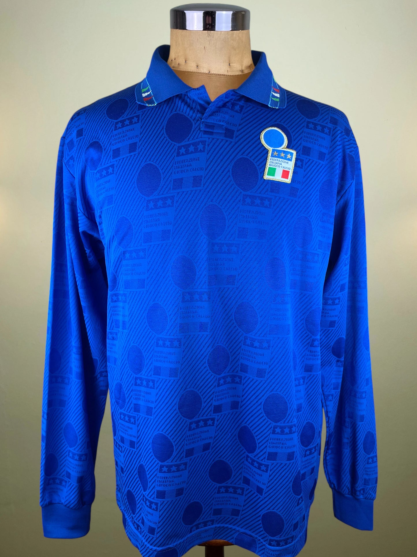 Match Shirt • National • Italia • 1994 • Diadora • Home • #11 • Giuseppe Signori • vs Estonia • Euro 96 Qualifiers