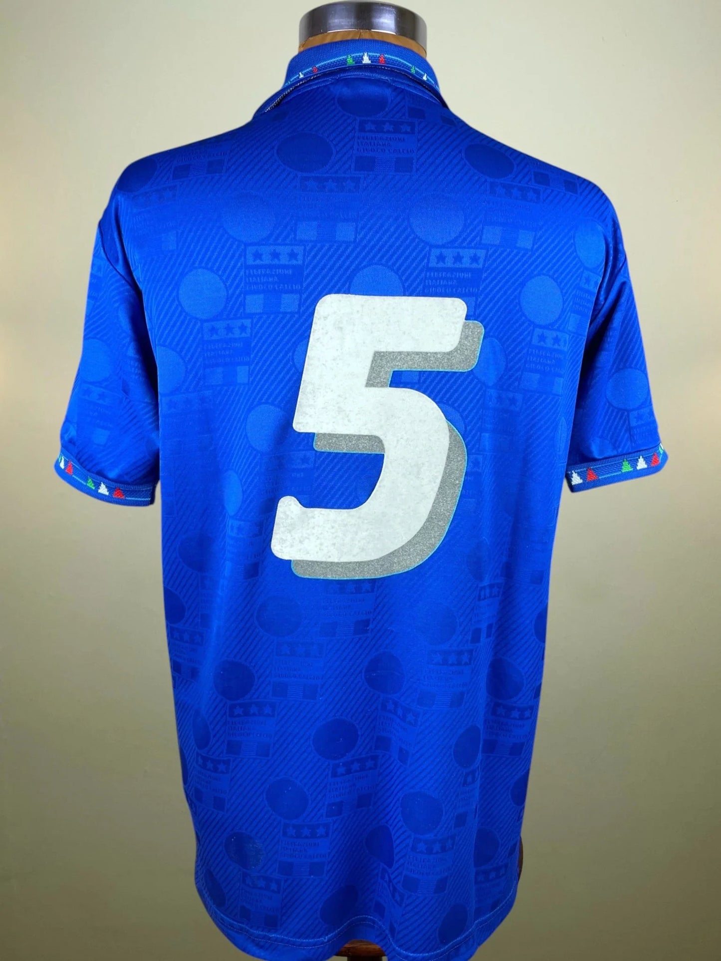 Match Shirt • National • Italia • 1994 • Diadora • Home • #5 • WC 94 • Paolo Maldini • Match Prepared
