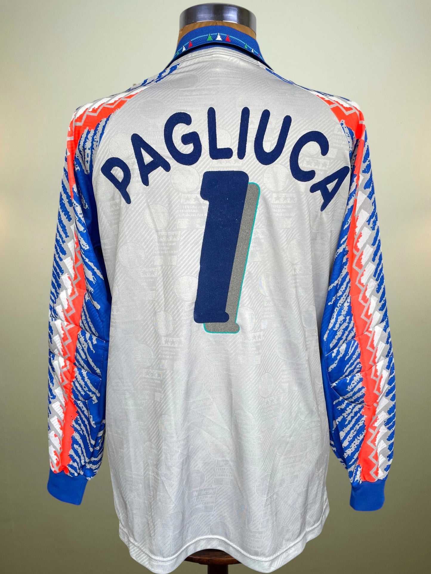 Match Shirt • National • Italia • 1994 • Diadora • Keeper • #1 • WC 94 • Gianluca Pagliuca