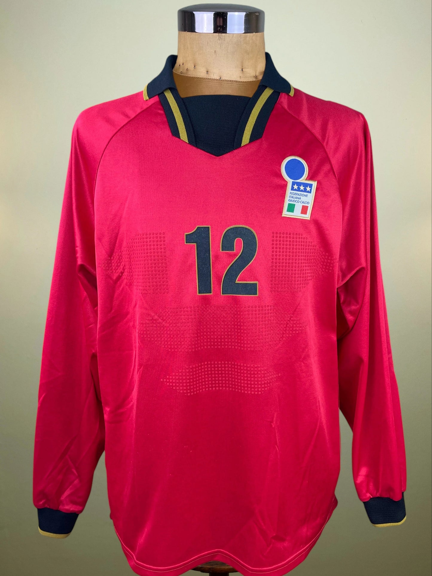 Match Shirt • National • Italia • 1997 • Nike • Keeper • #12 • Francesco Toldo • Match Worn