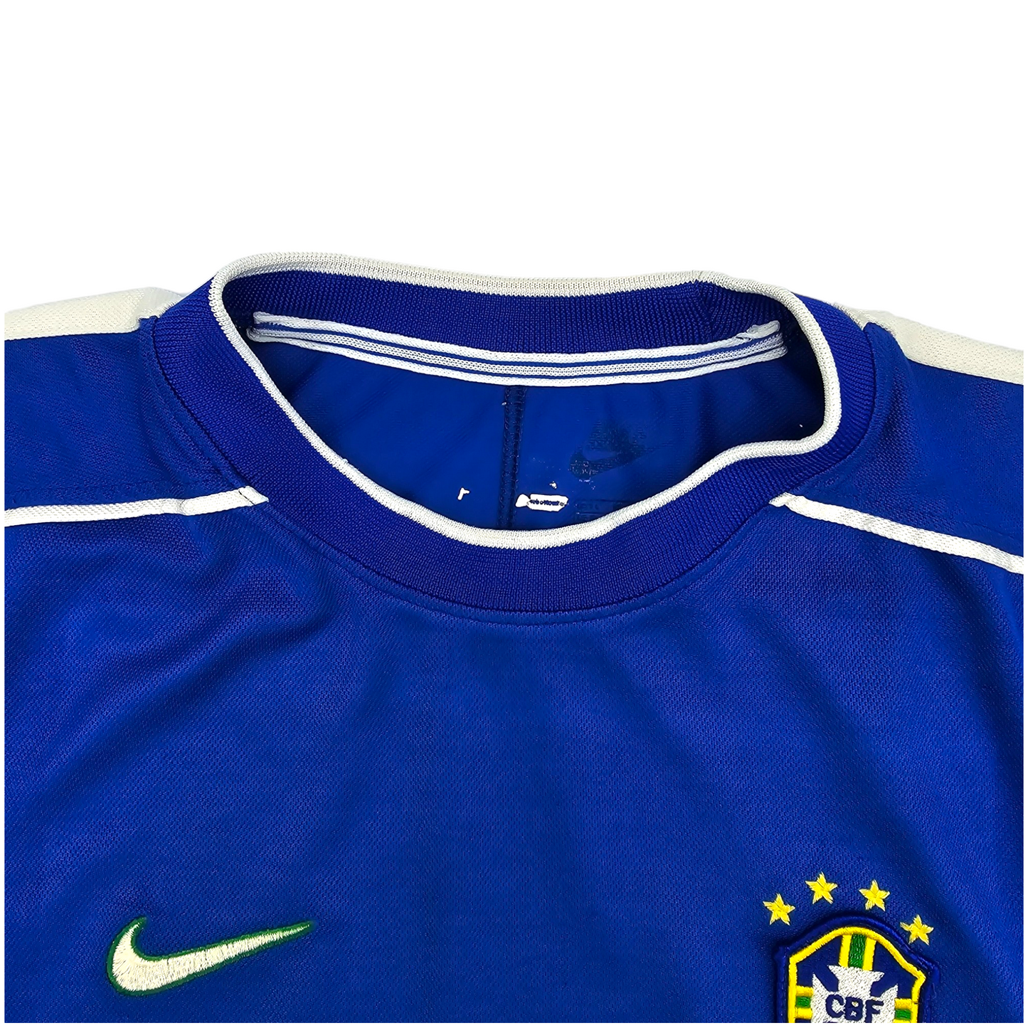 1998/00 Brazil Away Football Shirt (L) Nike #9 Ronaldo