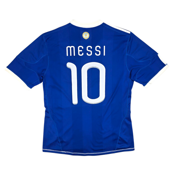 2010/11 Argentina Away Football Shirt (L) Adidas #10 Messi