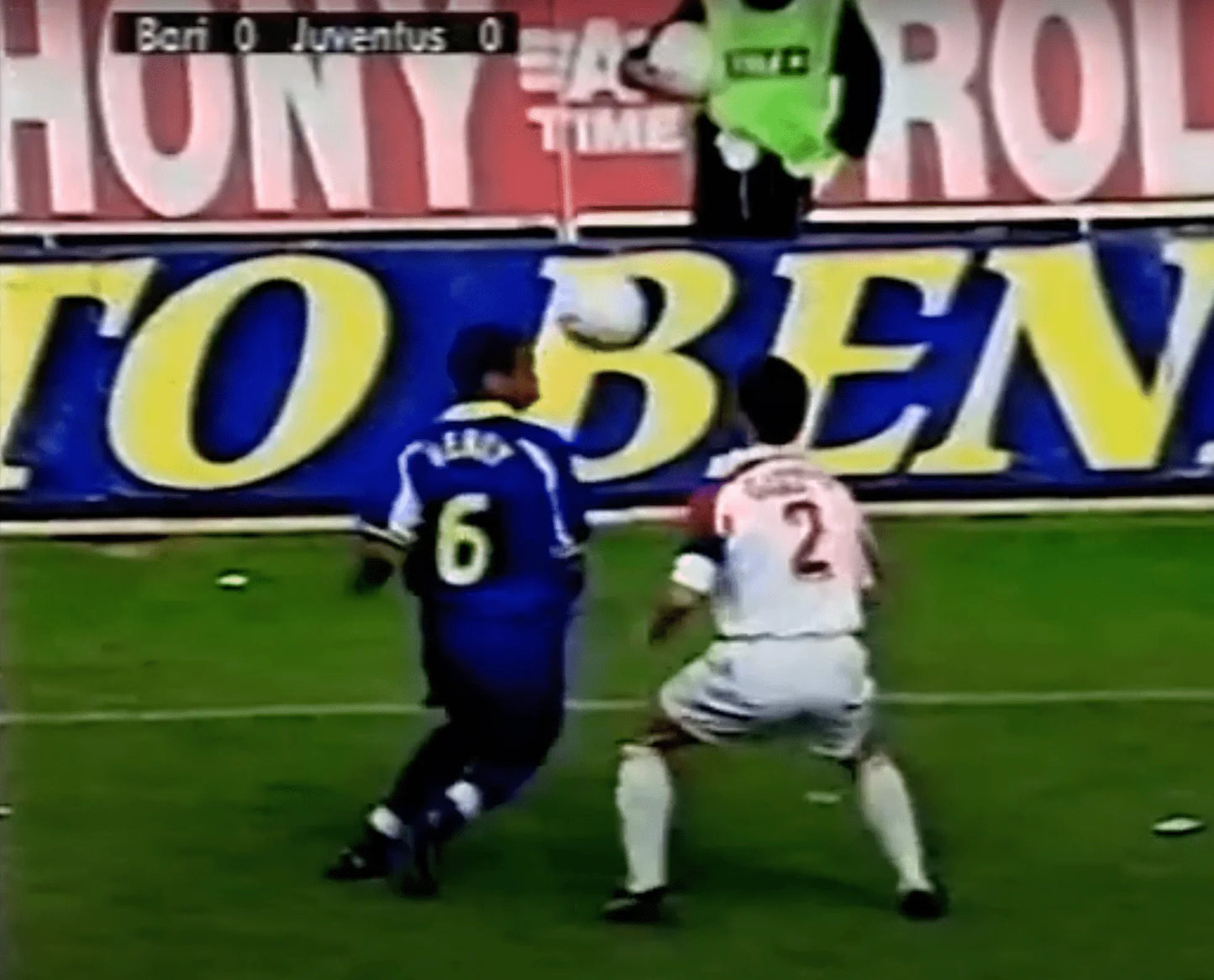 Match Shirt • Club • Juventus • 1998 • Kappa • Away • #6 • Thierry Henry • vs Bari