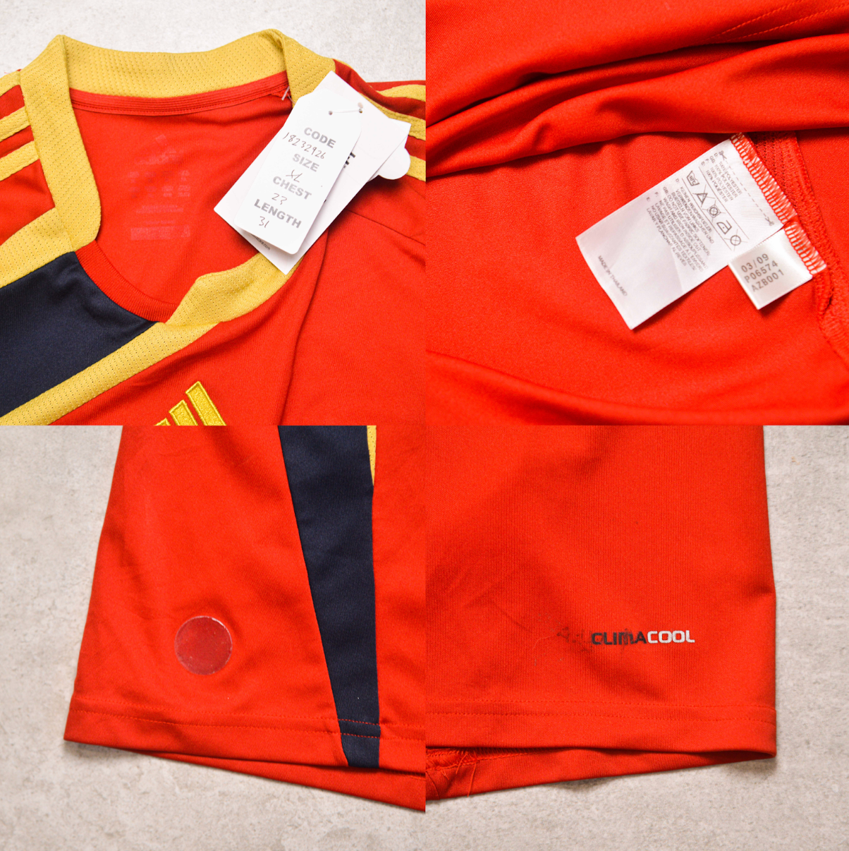 2009 Spain Home Shirt Adidas (XL)