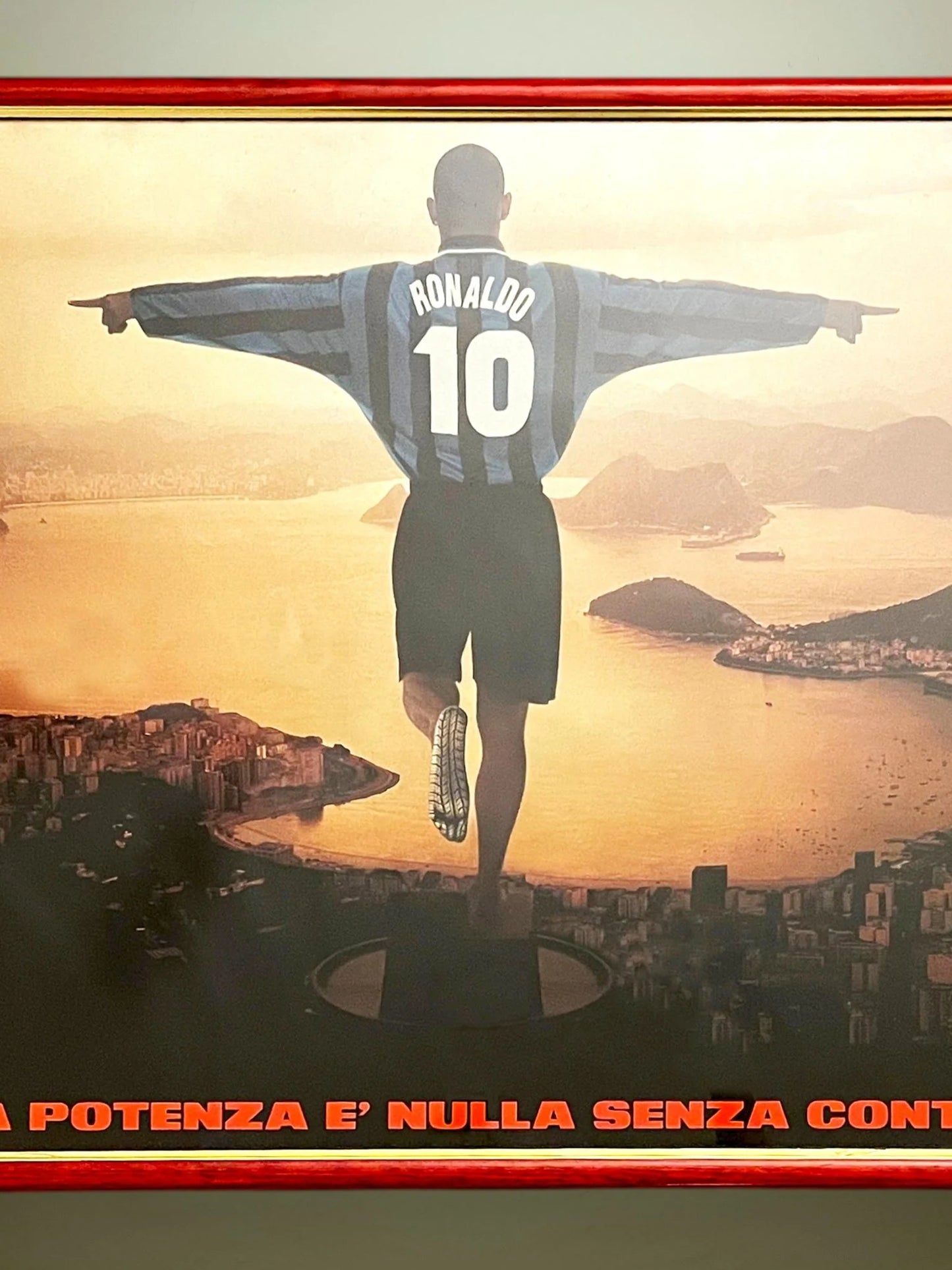 Store Memorabilia • Poster • Inter Milan • 1998 • Ronaldo Pirelli Ad Campaign • 100 x 50cm
