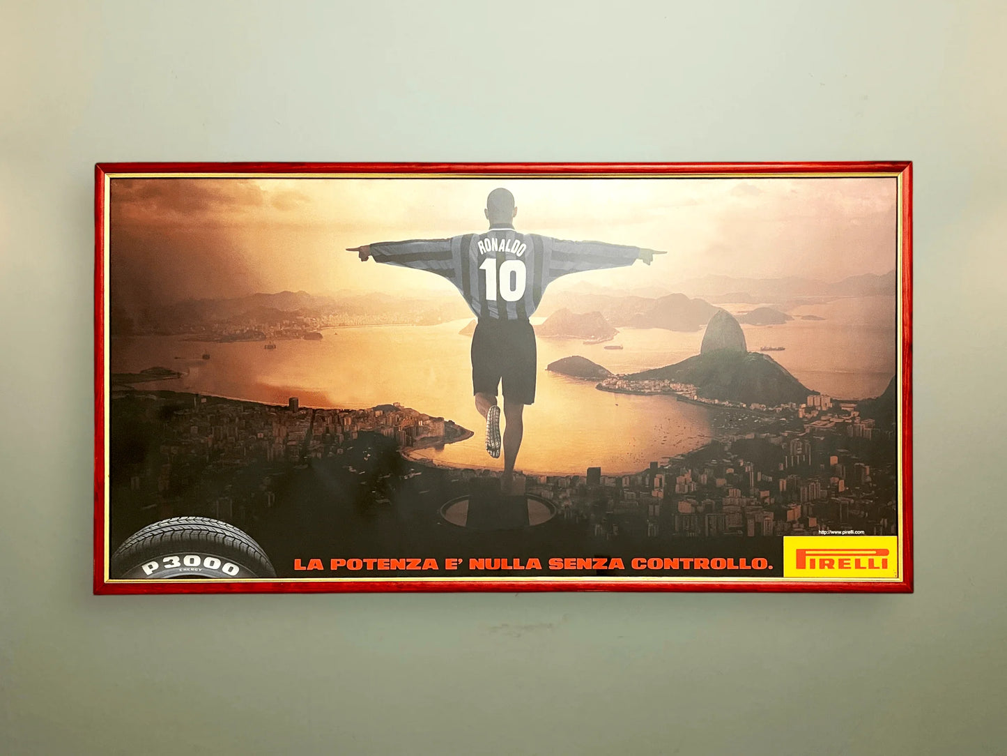 Store Memorabilia • Poster • Inter Milan • 1998 • Ronaldo Pirelli Ad Campaign • 100 x 50cm