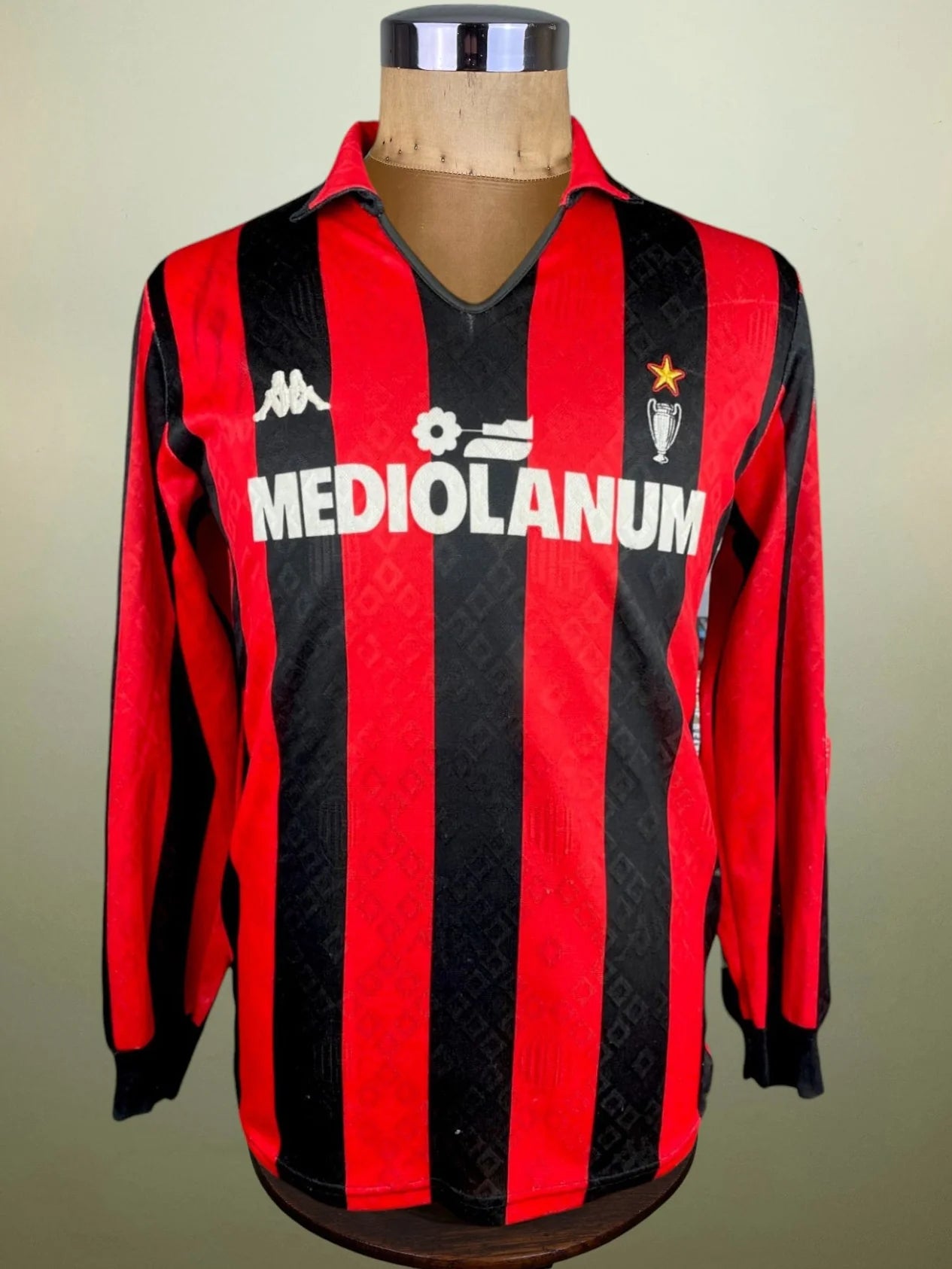 Store Shirt • AC Milan • 1989 • Kappa • Home • #8 • Frank Rijkaard • Size M