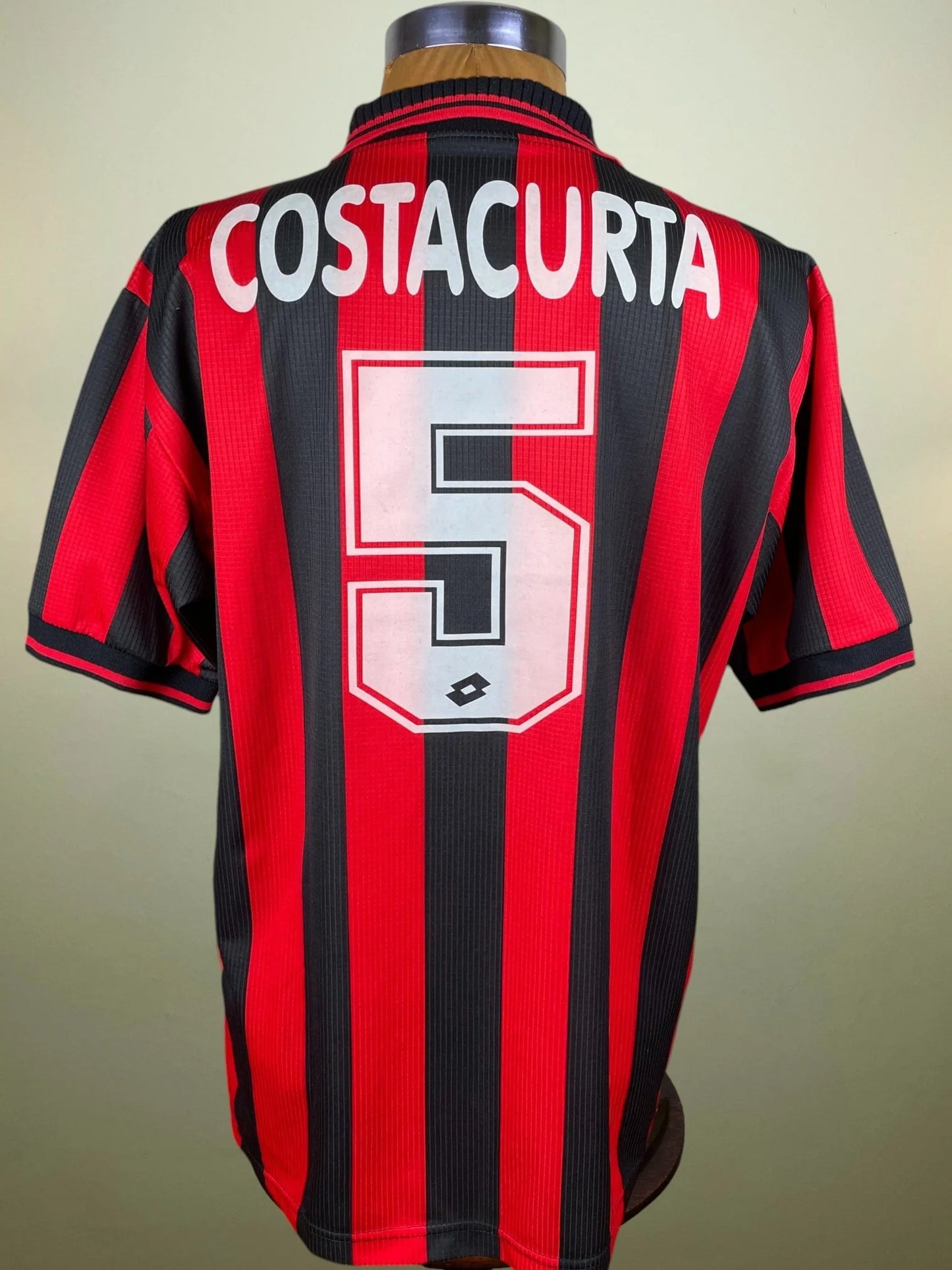 Store Shirt • AC Milan • 1997 • Lotto • Home • Alessandro Costacurta • Size XL