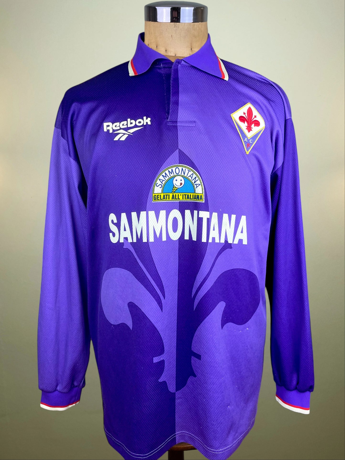 Store Shirt • Fiorentina • 1995 • Reebok • Home • #10 • Manuel Rui Costa • Size XL