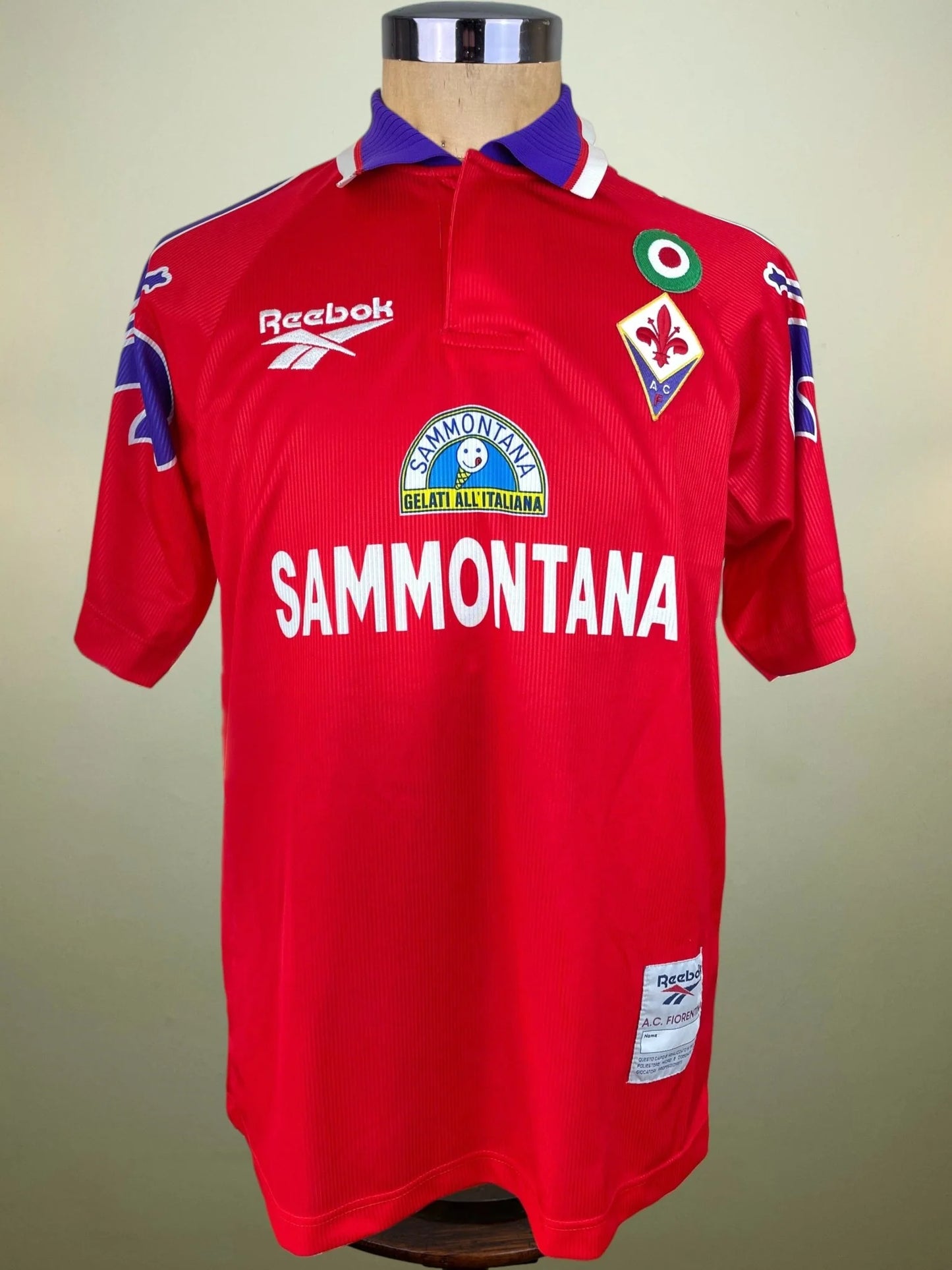Store Shirt • Fiorentina • 1996 • Reebok • Third • Ruben Oliveira • Size M