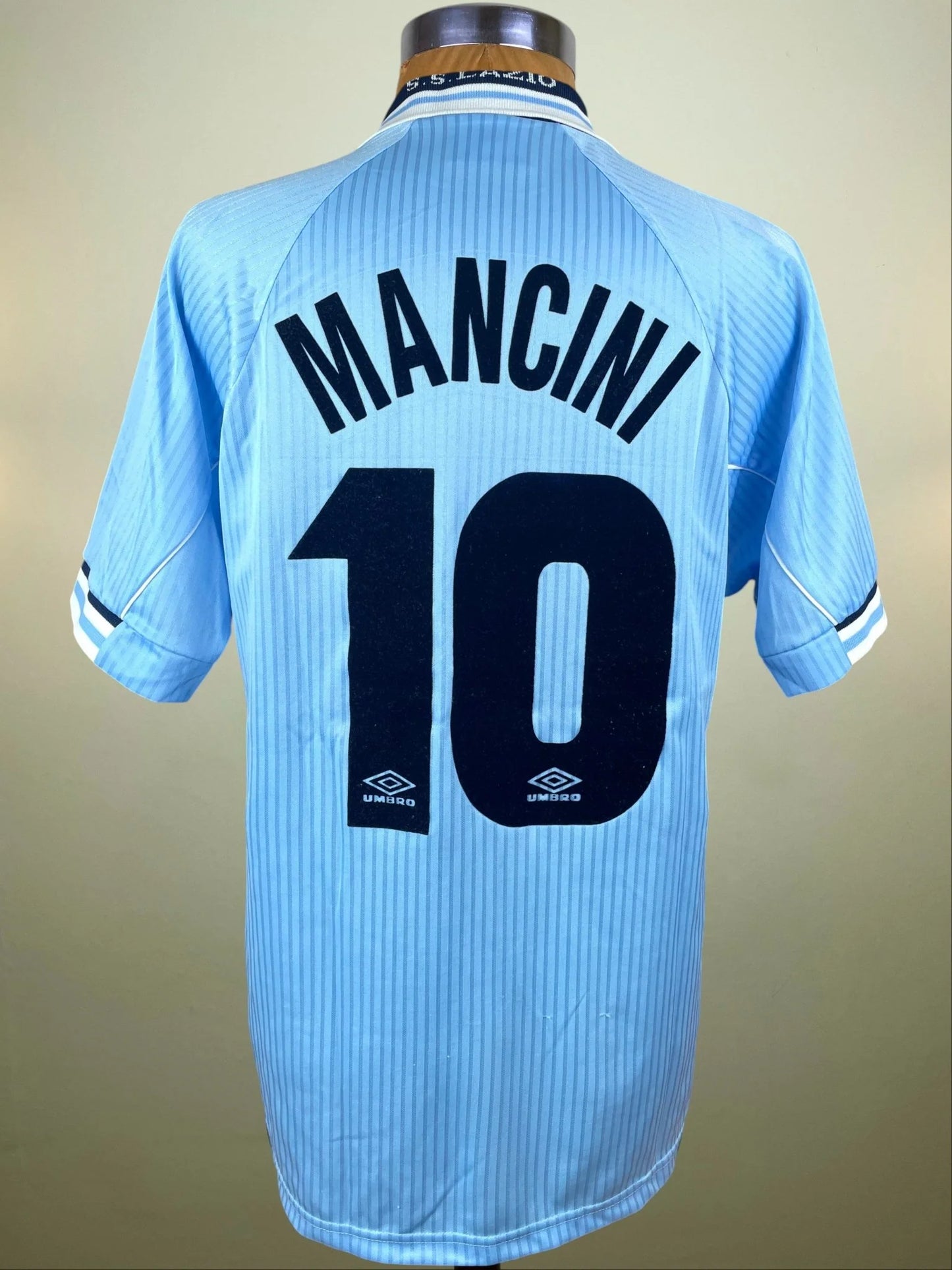 Match Shirt • Club • Lazio • 1997 • Umbro • Home • #10 • Roberto Mancini • Match Prepared