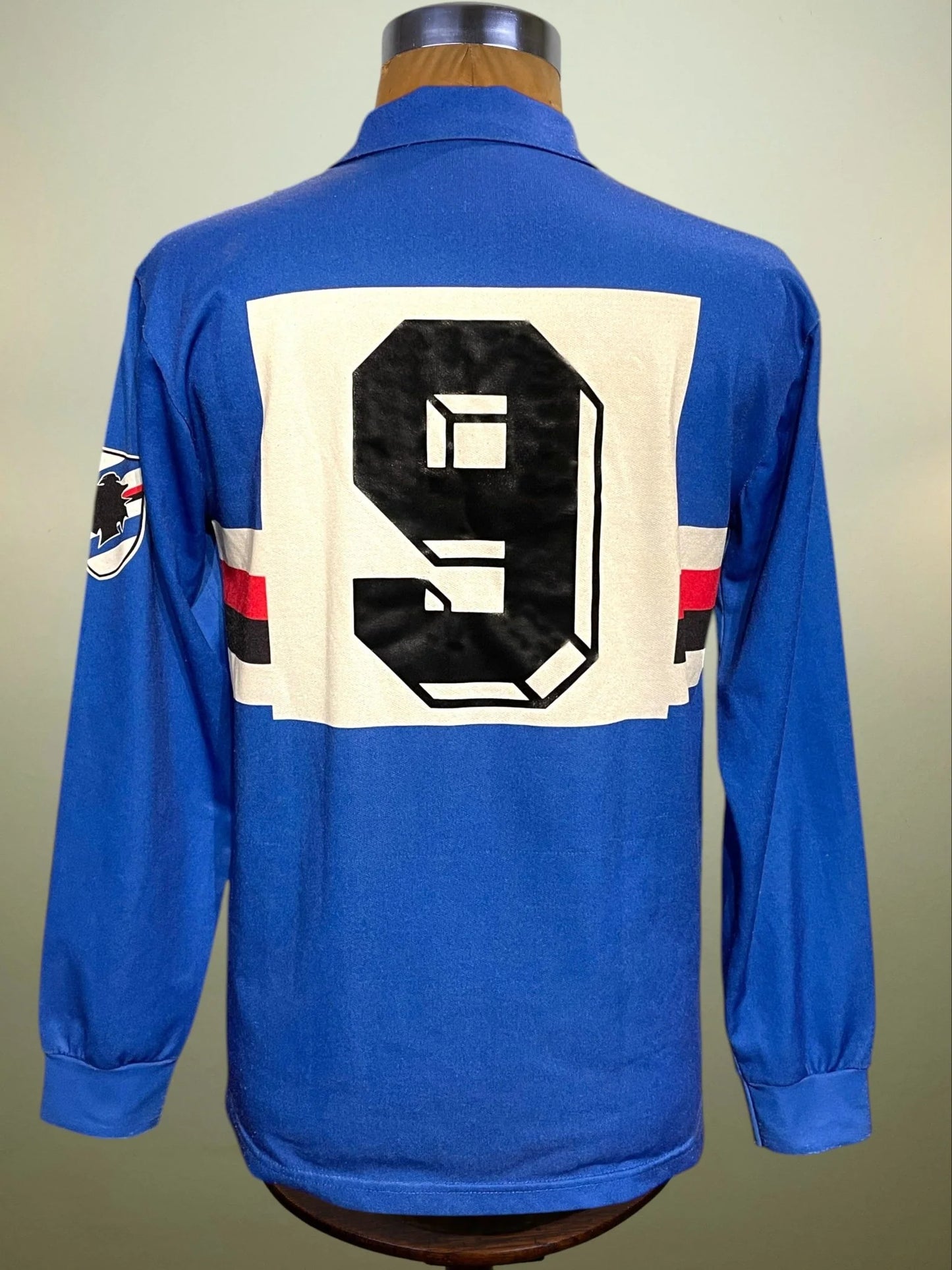 Store Shirt • Sampdoria • 1988 • Kappa • #9 • Gianluca Vialli • Size L