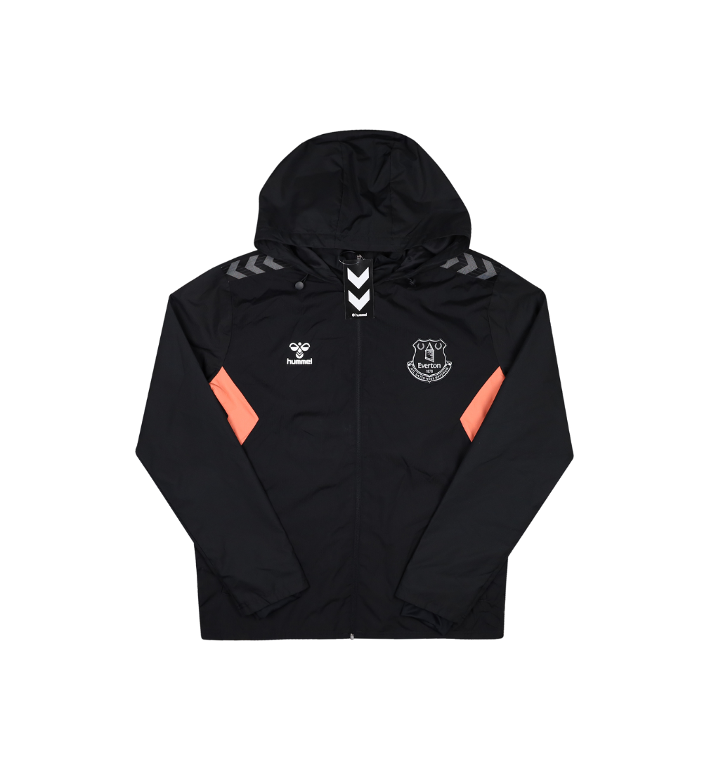 EVERTON 2023-24 HOODED TRAINING JACKET - SPONSORLESS