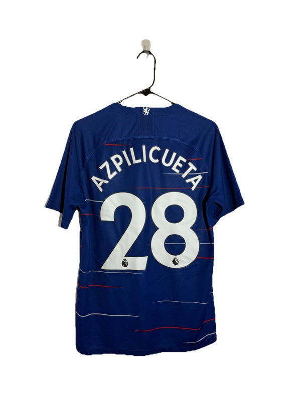 Chelsea Azpilicueta #28 2018/19 Medium Home Shirt Excellent Condition 919009-496