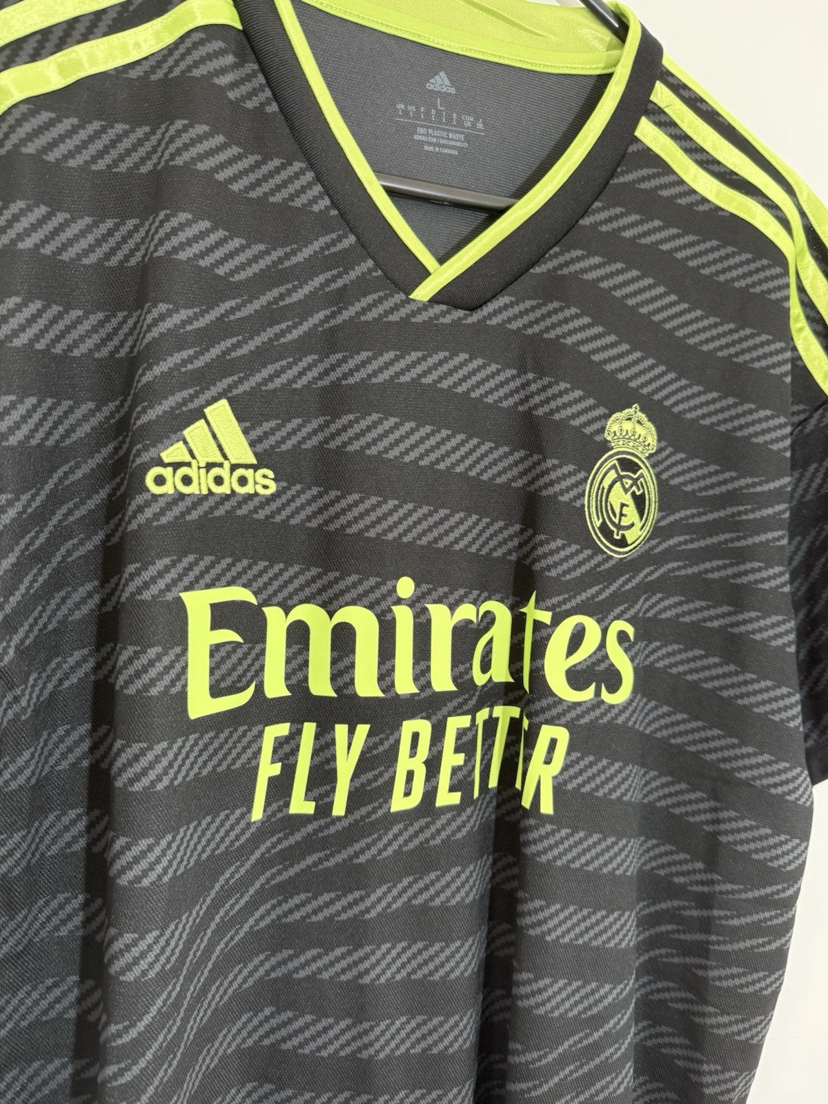 Real Madrid Benzema #9 2022/23 3rd Large Shirt Adidas BNWT HI1656