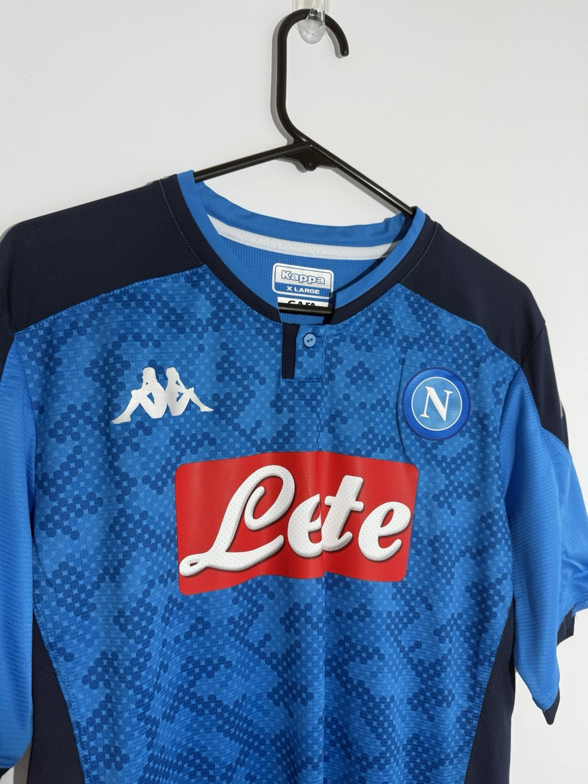 Napoli Insigne #24 2019/20 Kappa XL Slim Home Shirt BNWT 304NKF0