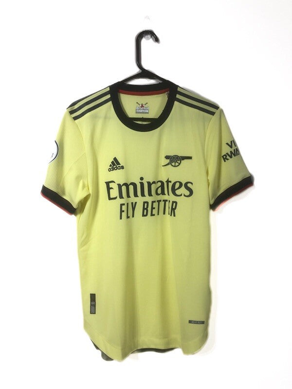 Arsenal White #4 2021/22 Authentic Away Small Shirt BNWT GM0219