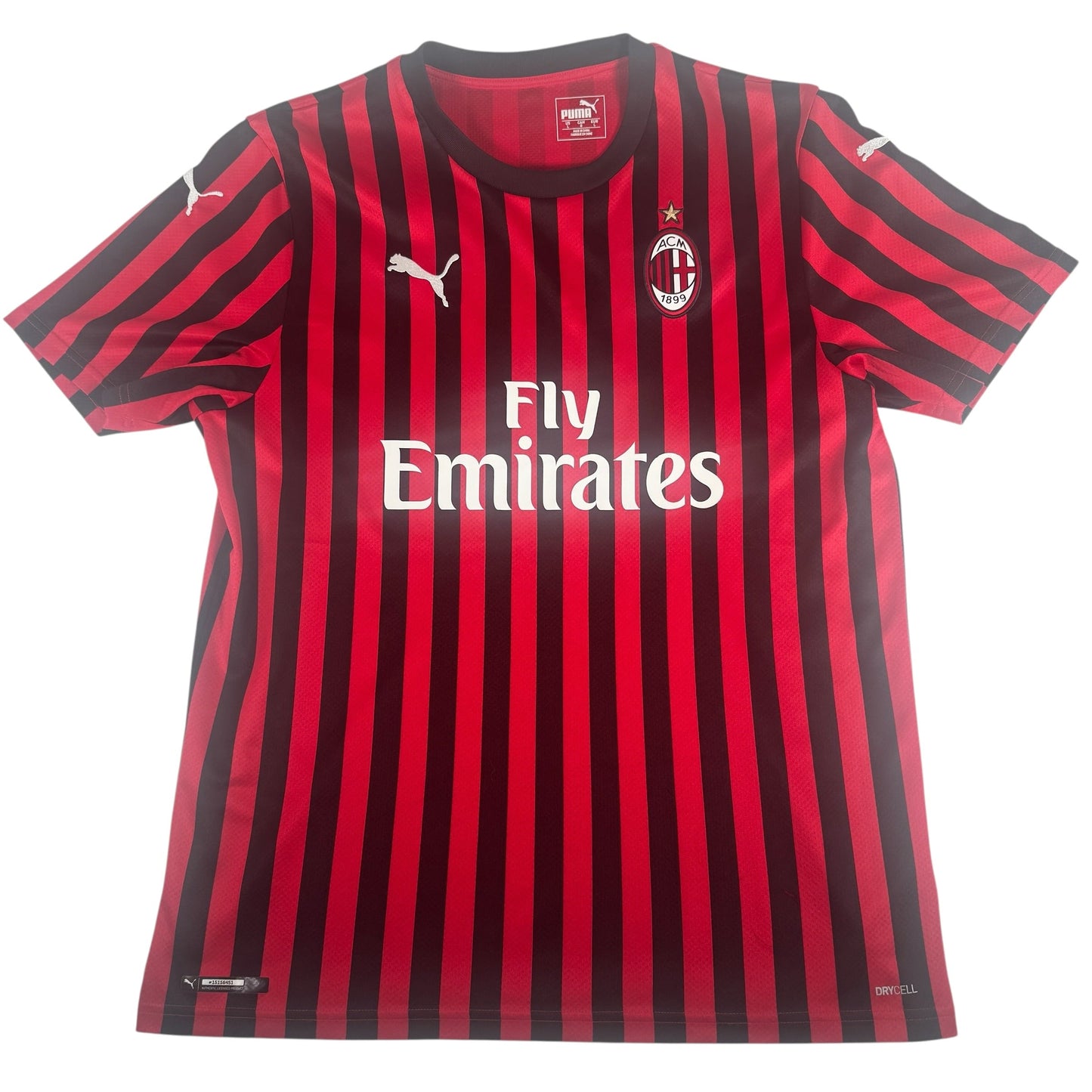 AC Milan 2019/2020 Home Football Shirt Large