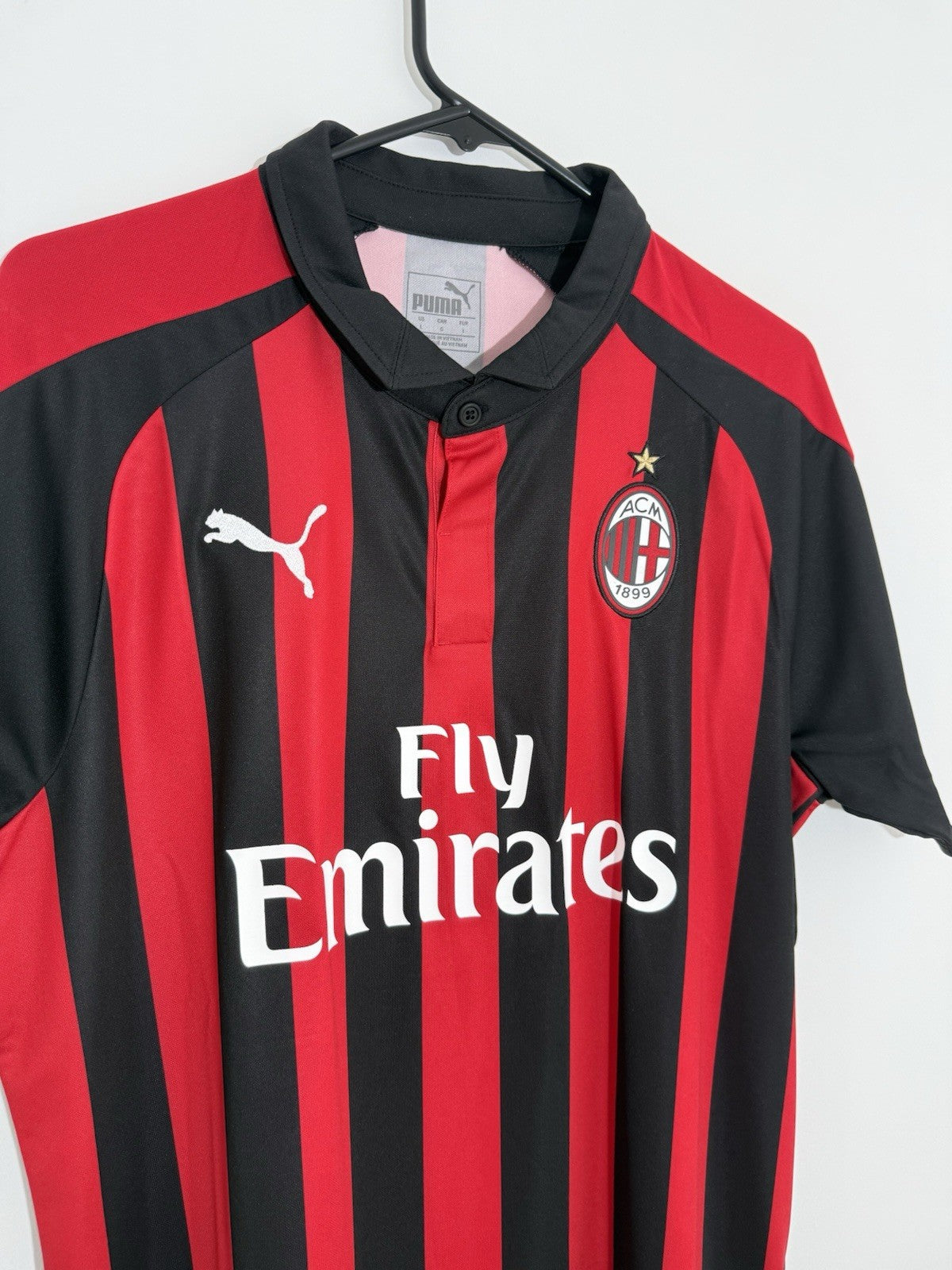 AC Milan Calabria #2 2018/19 Large Home Shirt Puma BNWT 754419-06
