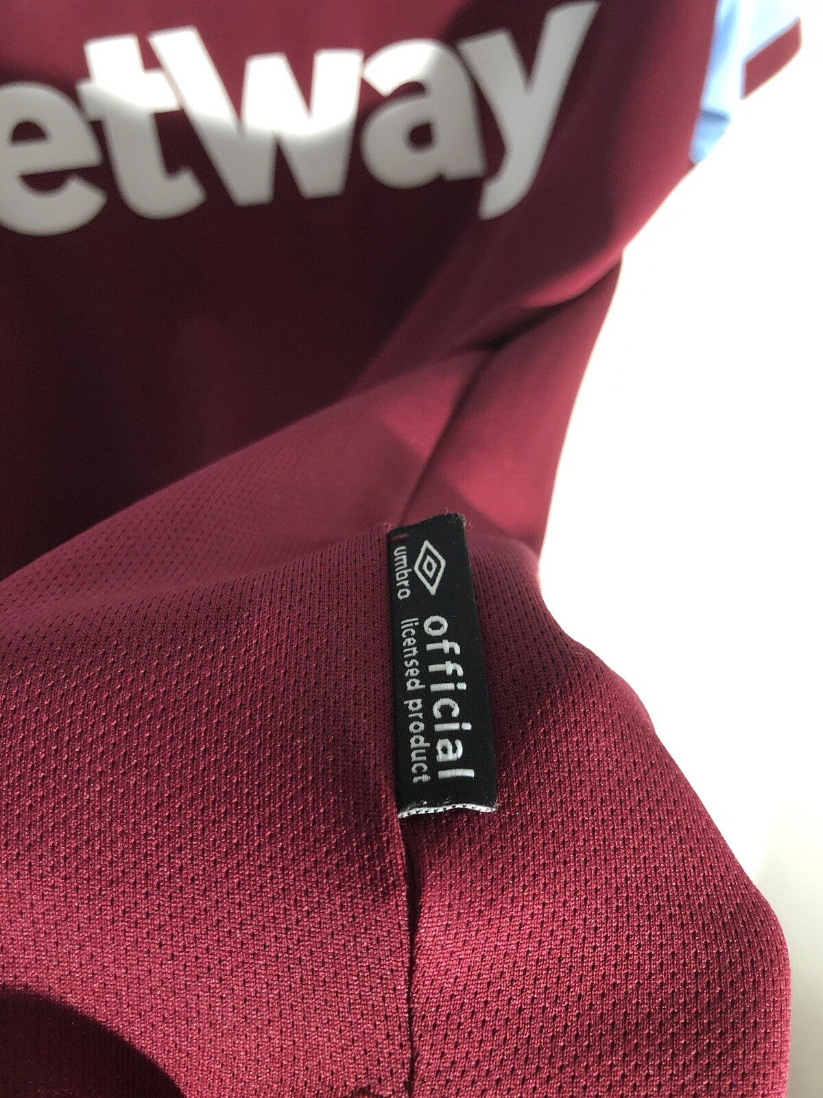 West Ham United Noble #16 2019/20 Medium Home Shirt Umbro Excellent Condition