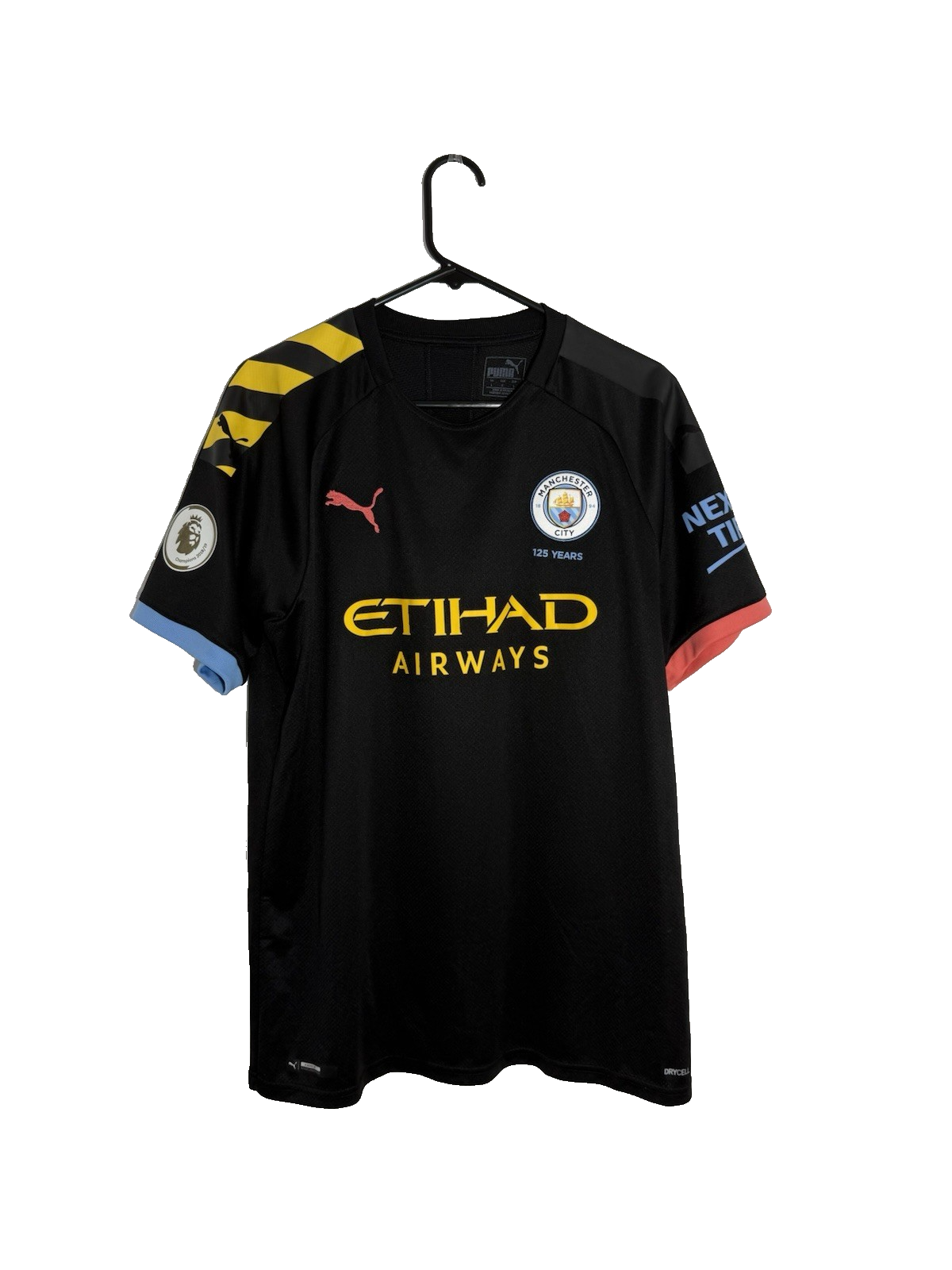 Manchester City De Bruyne #17 2019/20 Large Away Excellent Condition 755590-02