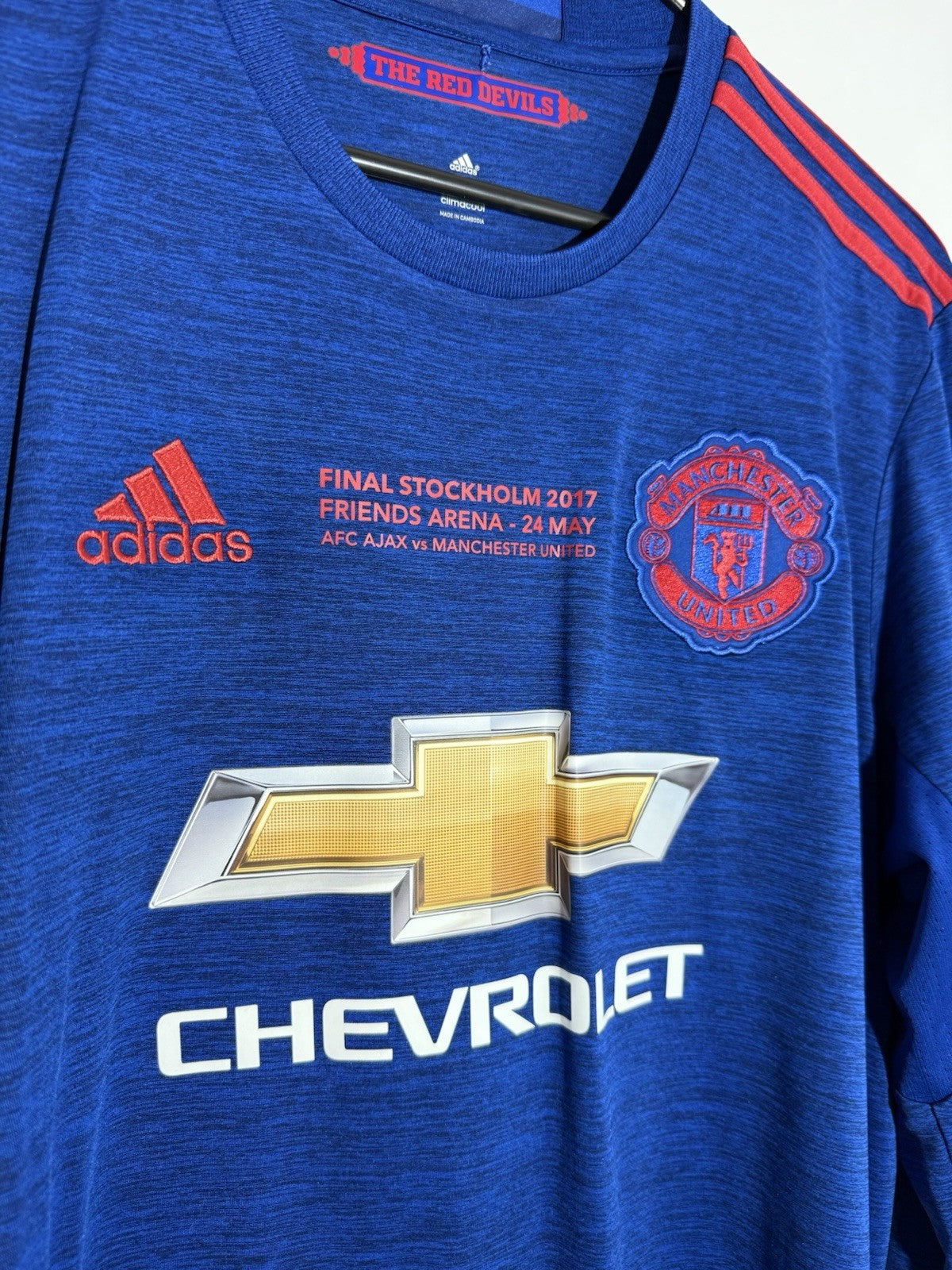 Man United 2016/17 Large Away Europa League Shirt Excellent Condition AI6703