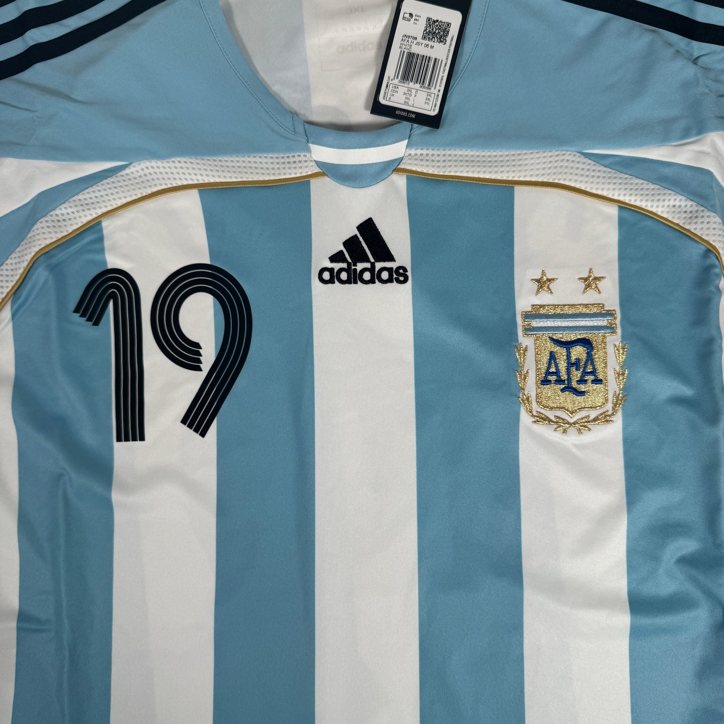MESSI 19 Argentina 2006/2007/2008 Reissue Home Football Shirt 3XL BNWT