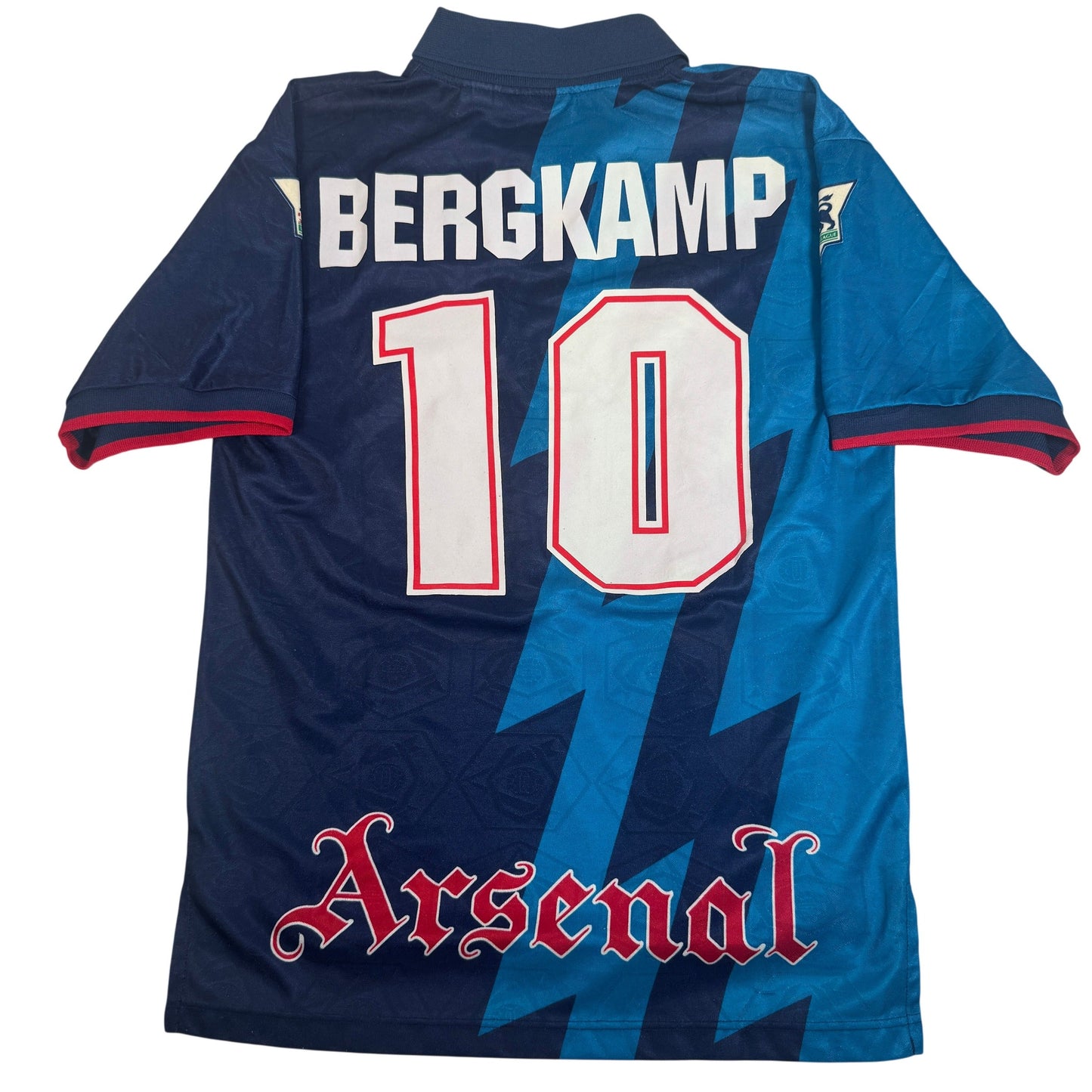 Bergkamp 10 Arsenal 1995/1996 Away Football Shirt Medium