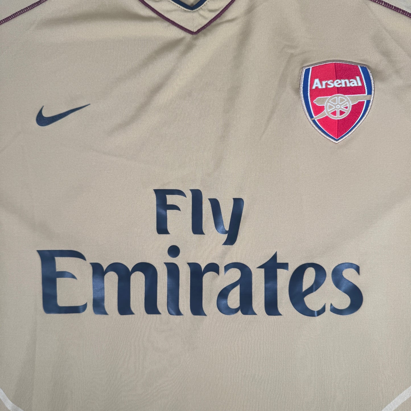 Arsenal 2007/2008 Gold Training Football Shirt 2XL