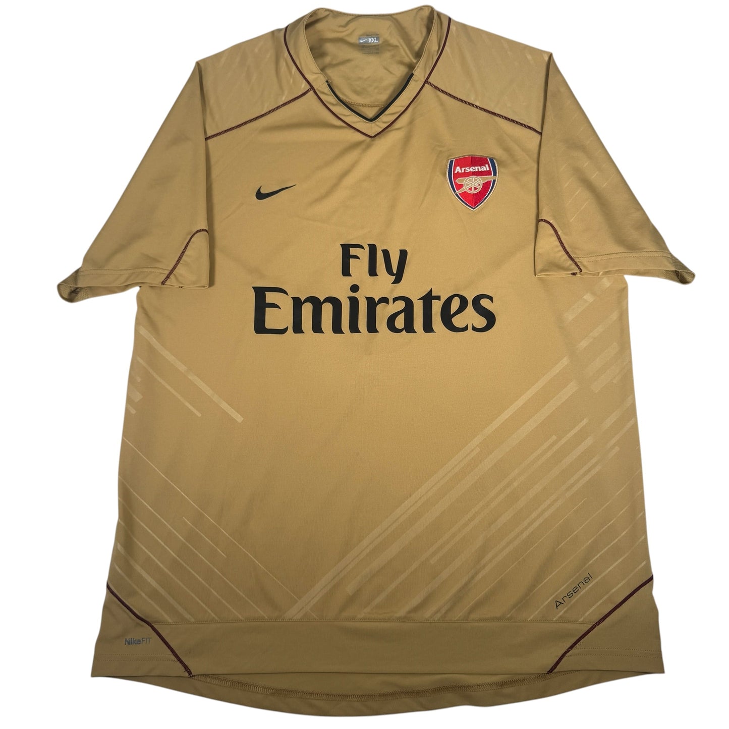 Arsenal 2007/2008 Gold Training Football Shirt 2XL