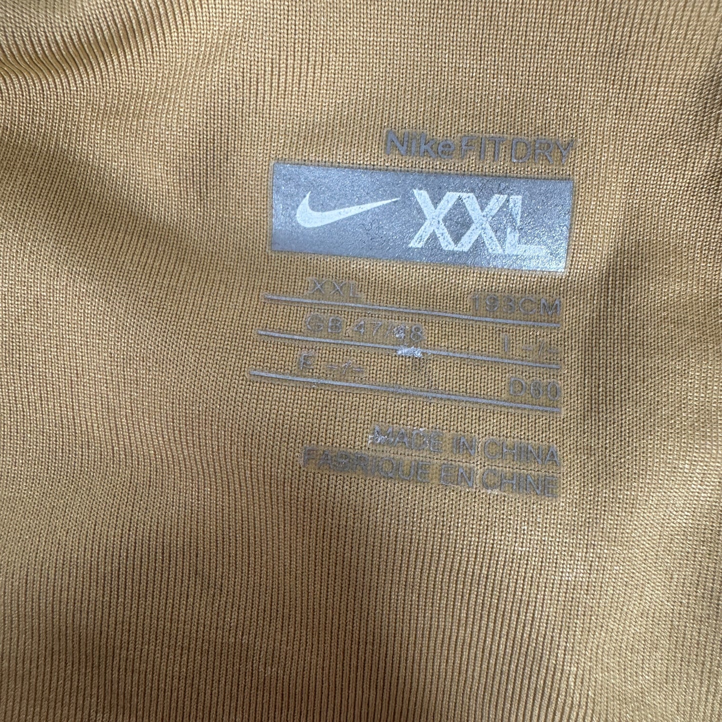 Arsenal 2007/2008 Gold Training Football Shirt 2XL