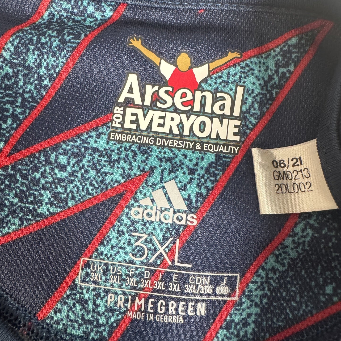 Arsenal 2021/2022 Third Football Shirt 3XL