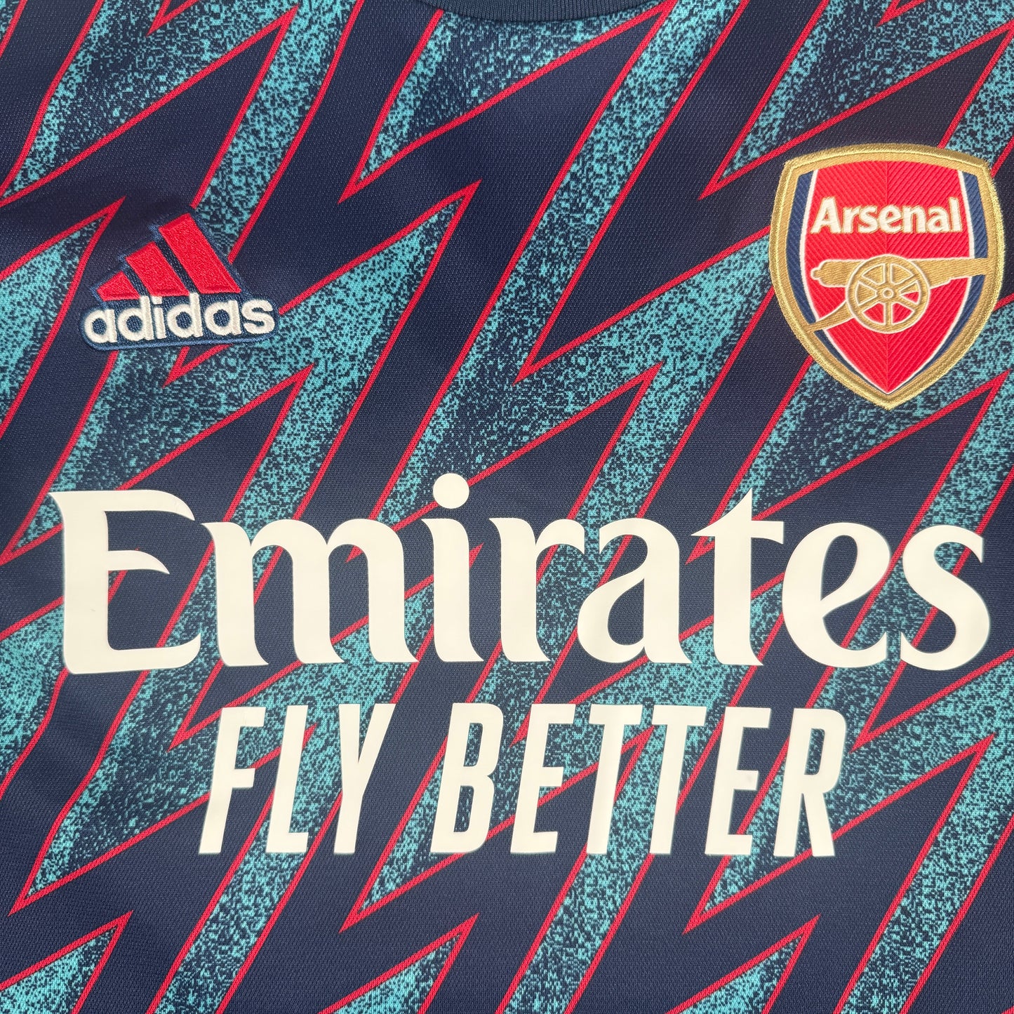 SMITH ROWE 10 Arsenal 2021/2022 Third Football Shirt Large