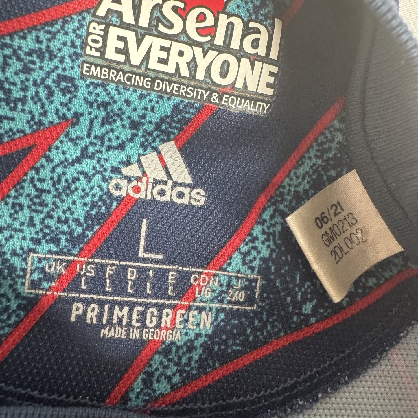 Arsenal 2021/2022 Third Football Shirt Large