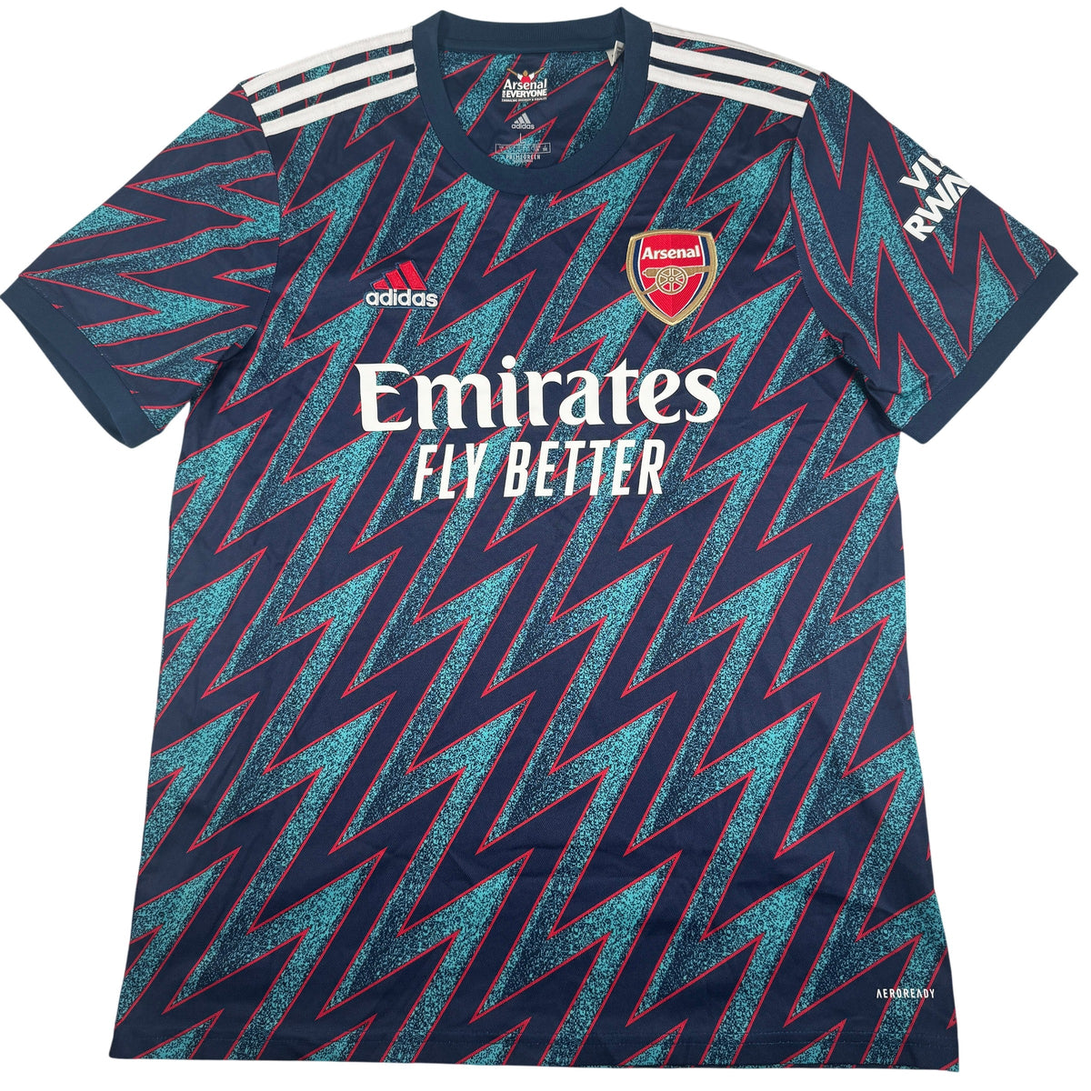 Arsenal 2021/2022 Third Football Shirt Large
