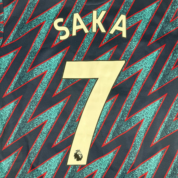 SAKA 7 Arsenal 2021/2022 Third Football Shirt Small