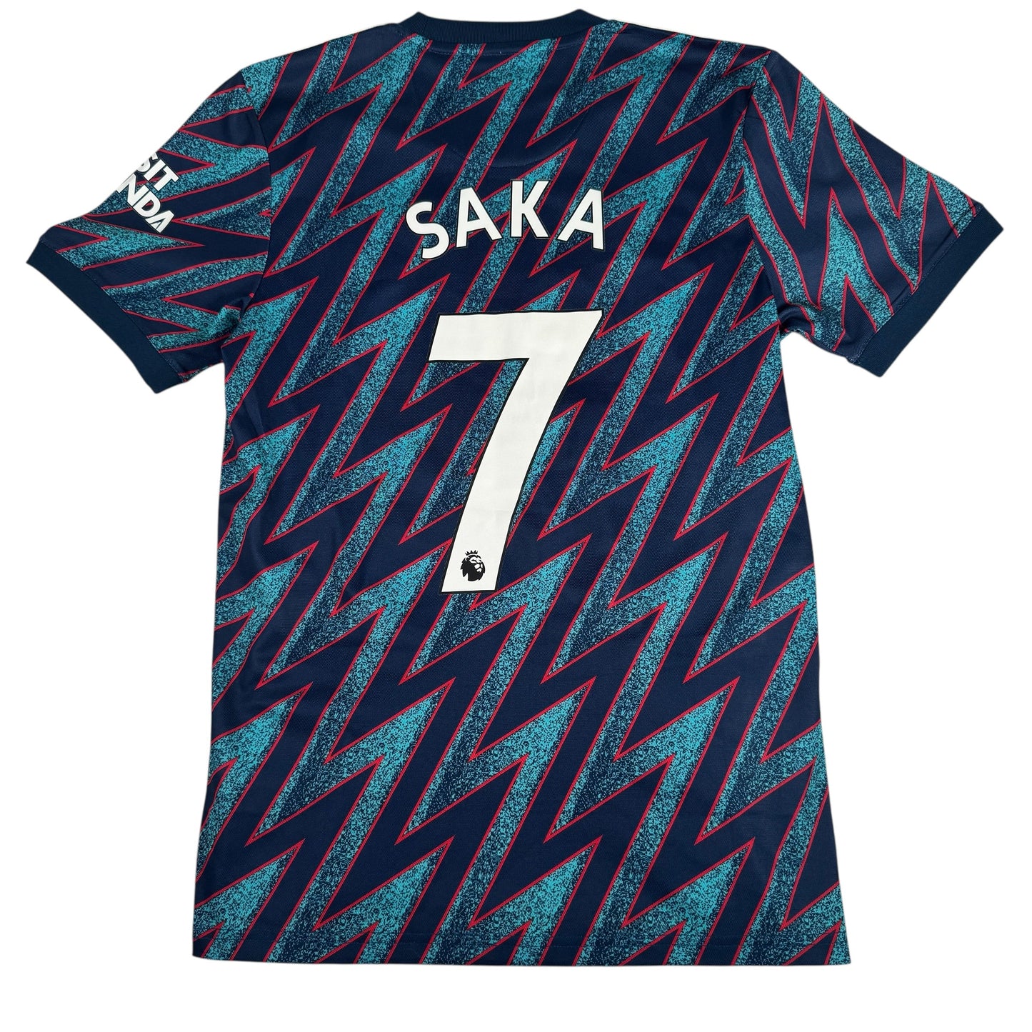 SAKA 7 Arsenal 2021/2022 Third Football Shirt Small