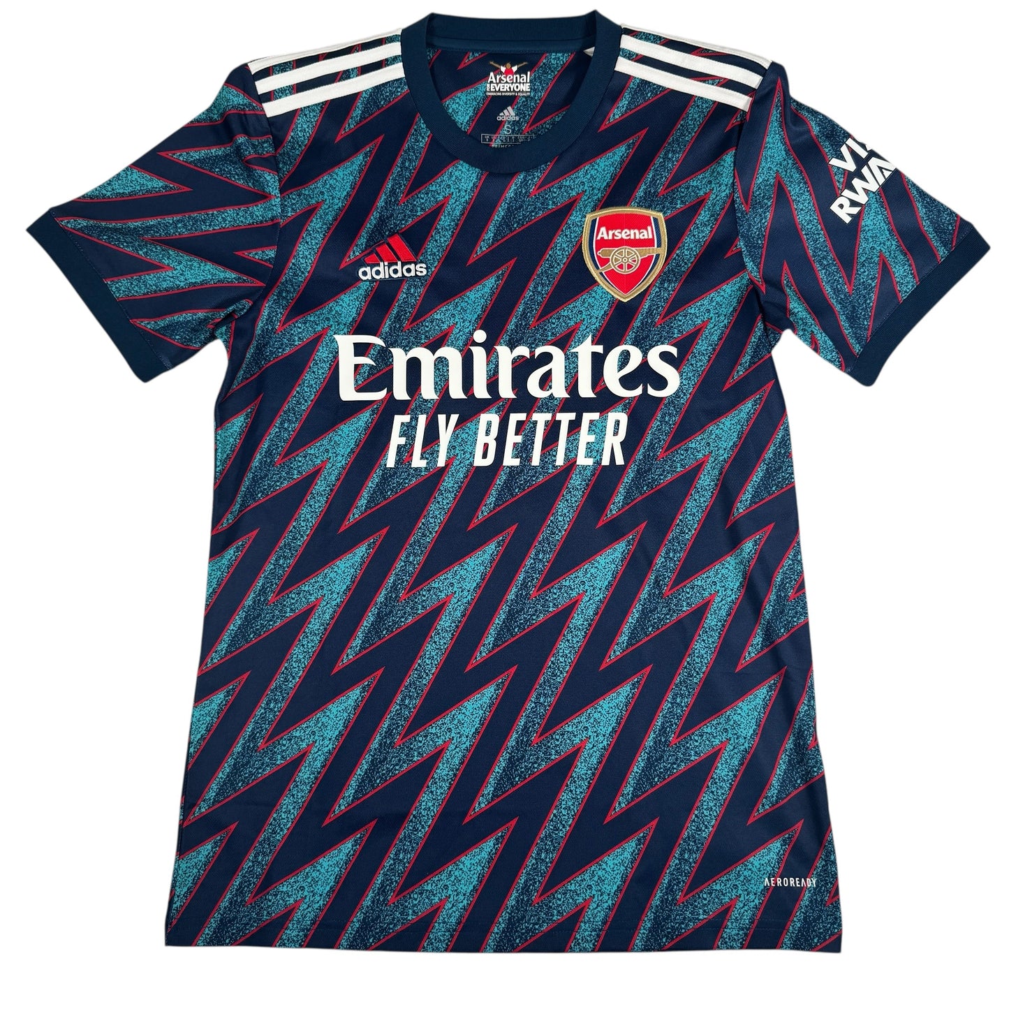 SAKA 7 Arsenal 2021/2022 Third Football Shirt Small