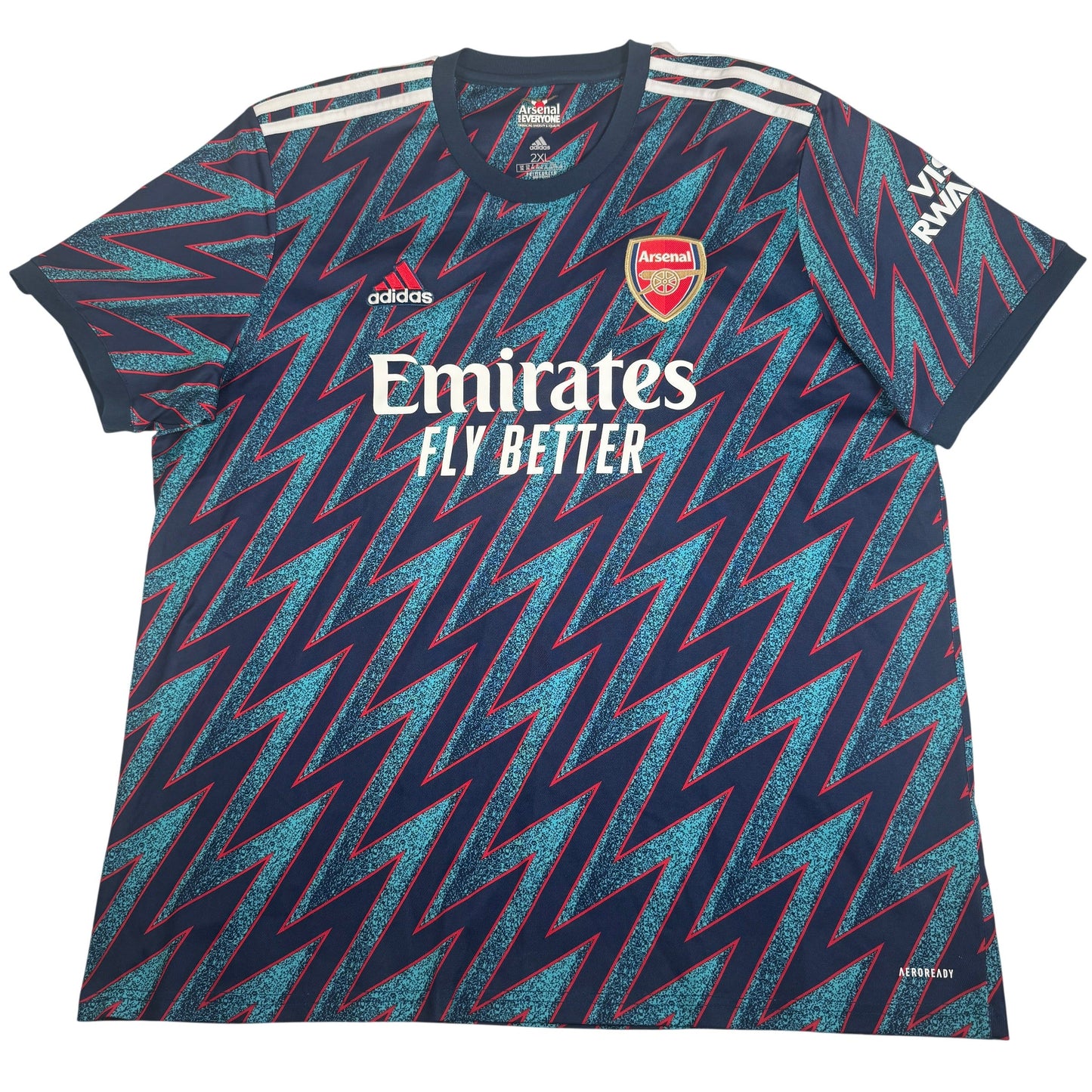 Aubameyang 14 Arsenal 2021/2022 Third Football Shirt XXL