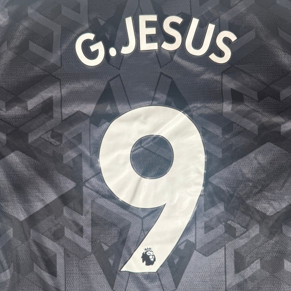G.JESUS 9 Arsenal 2022/2023 Away Football Shirt Large
