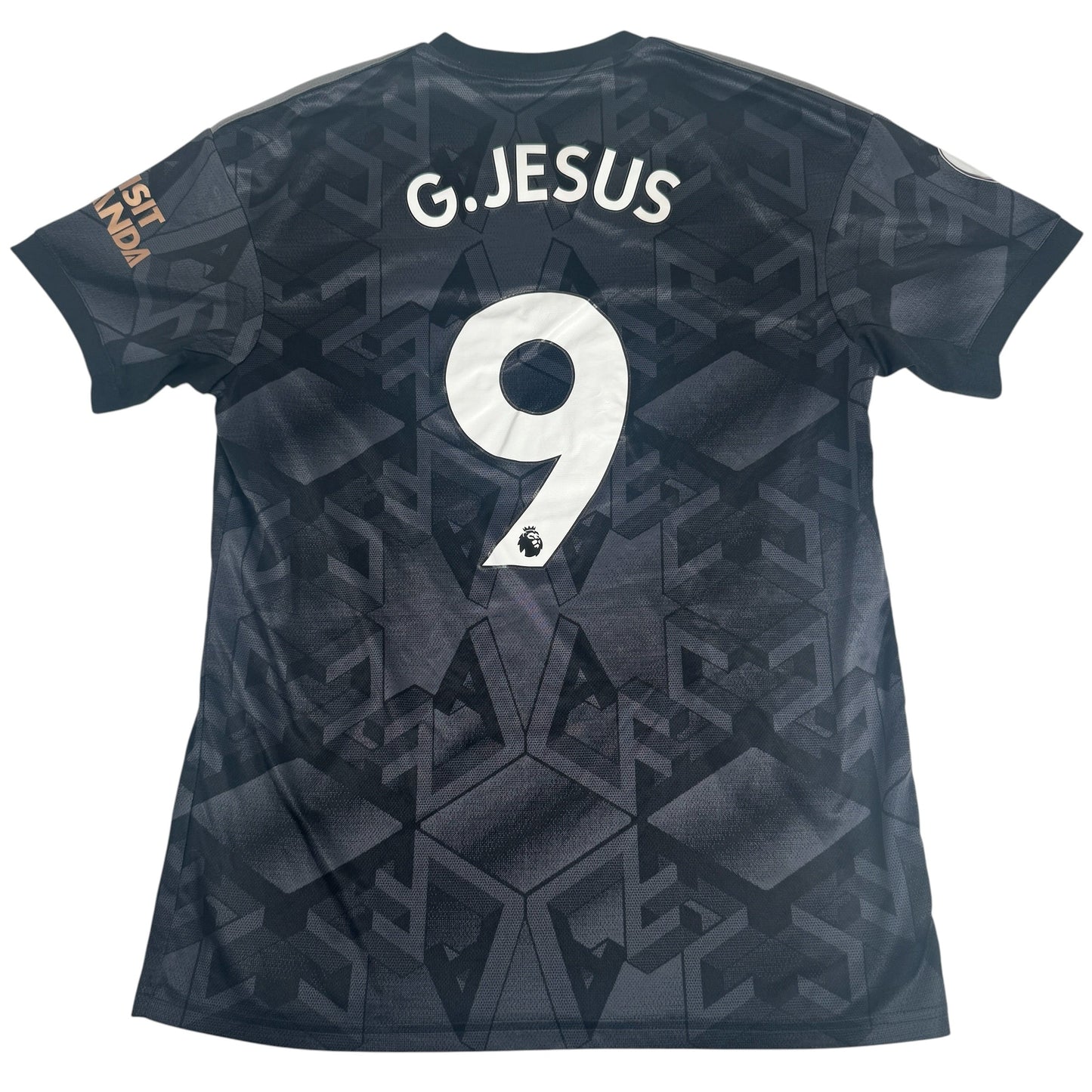 G.JESUS 9 Arsenal 2022/2023 Away Football Shirt Large