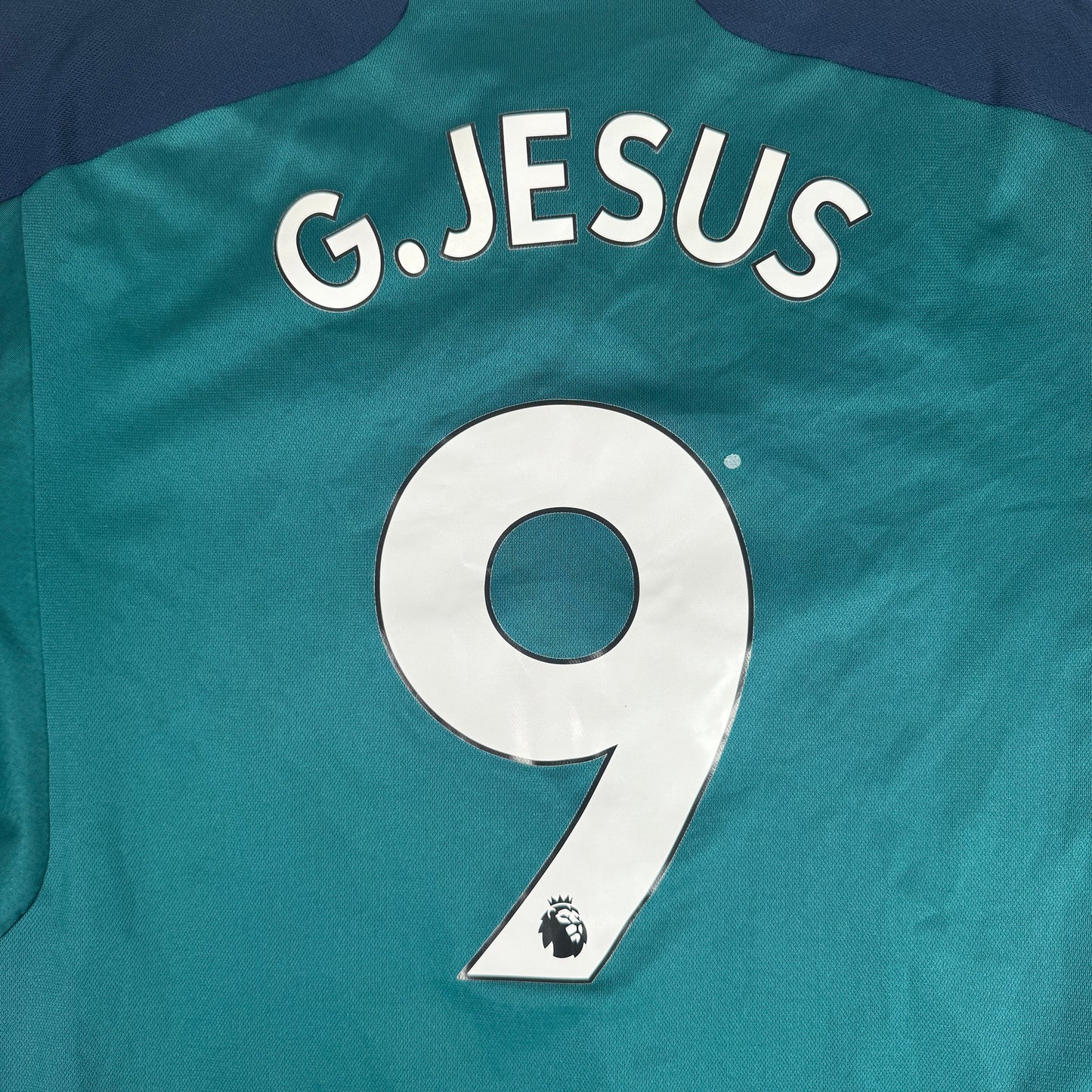 G. JESUS 9 Arsenal 2023/2024 Third Football Shirt Large